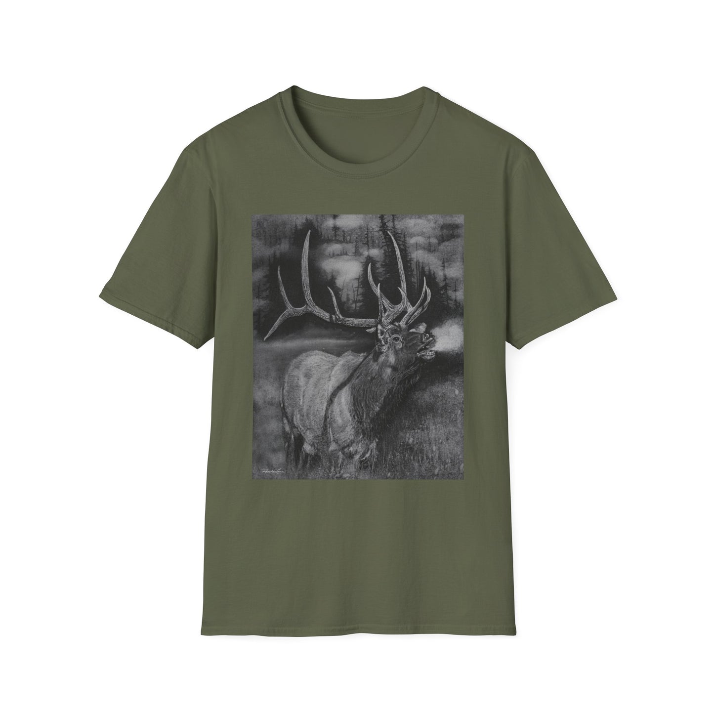 Mountain Music, Elk Unisex Soft T-Shirt