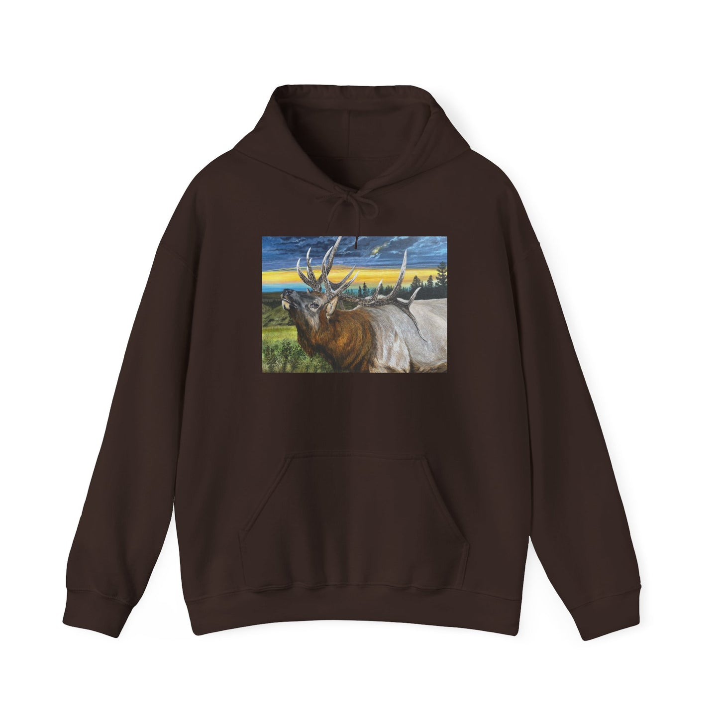 Sunset Serenade, Elk Unisex Hoodie