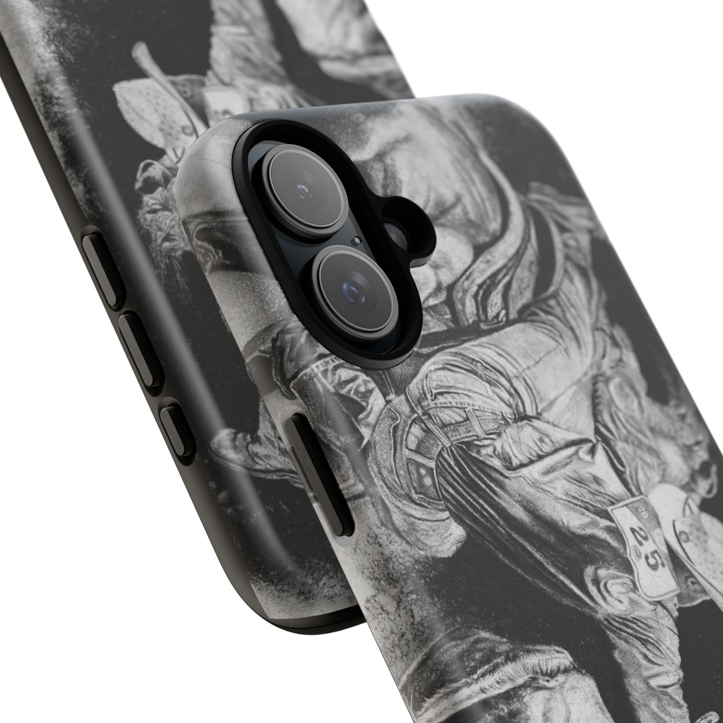 Contact. Cowboy Bulldogger Rodeo Art Phone Case - Tough Cases