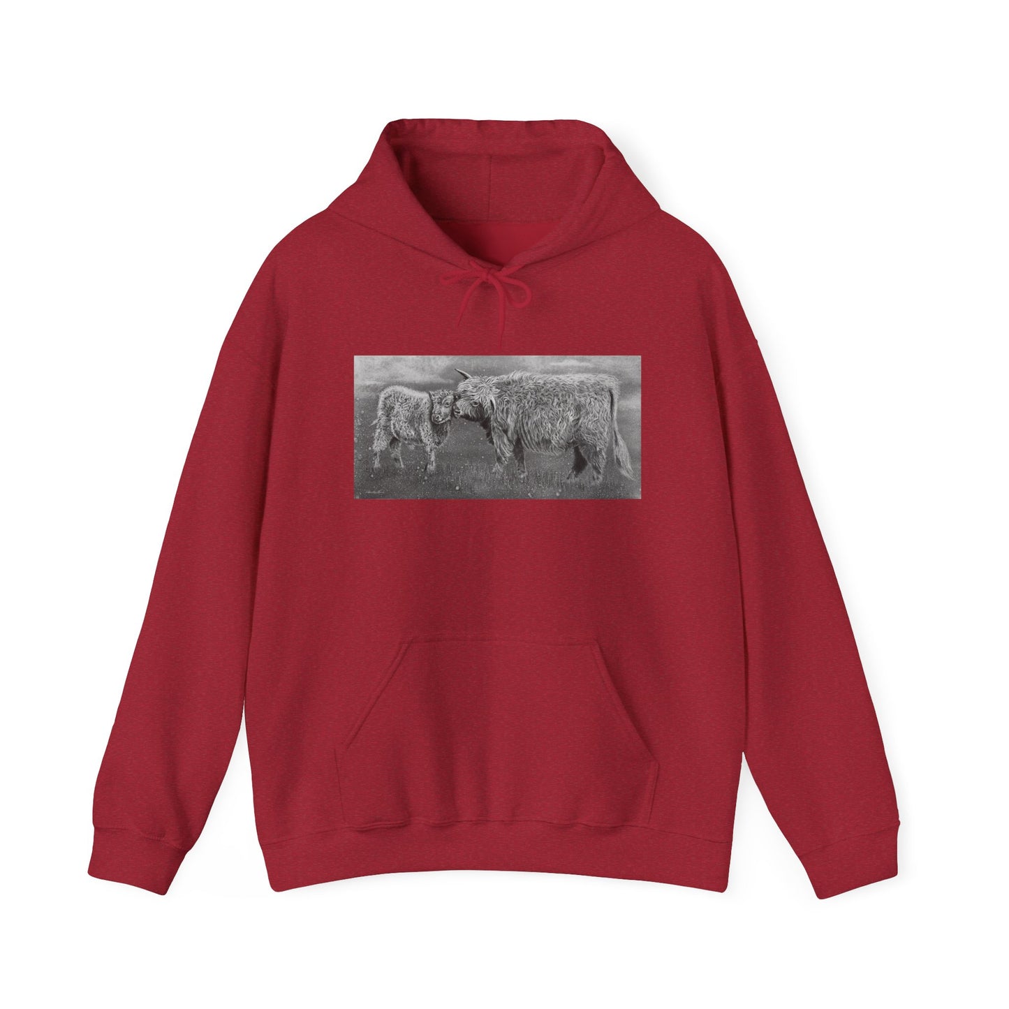 Highland Love, Hoodie, Cozy Unisex Sweatshirt