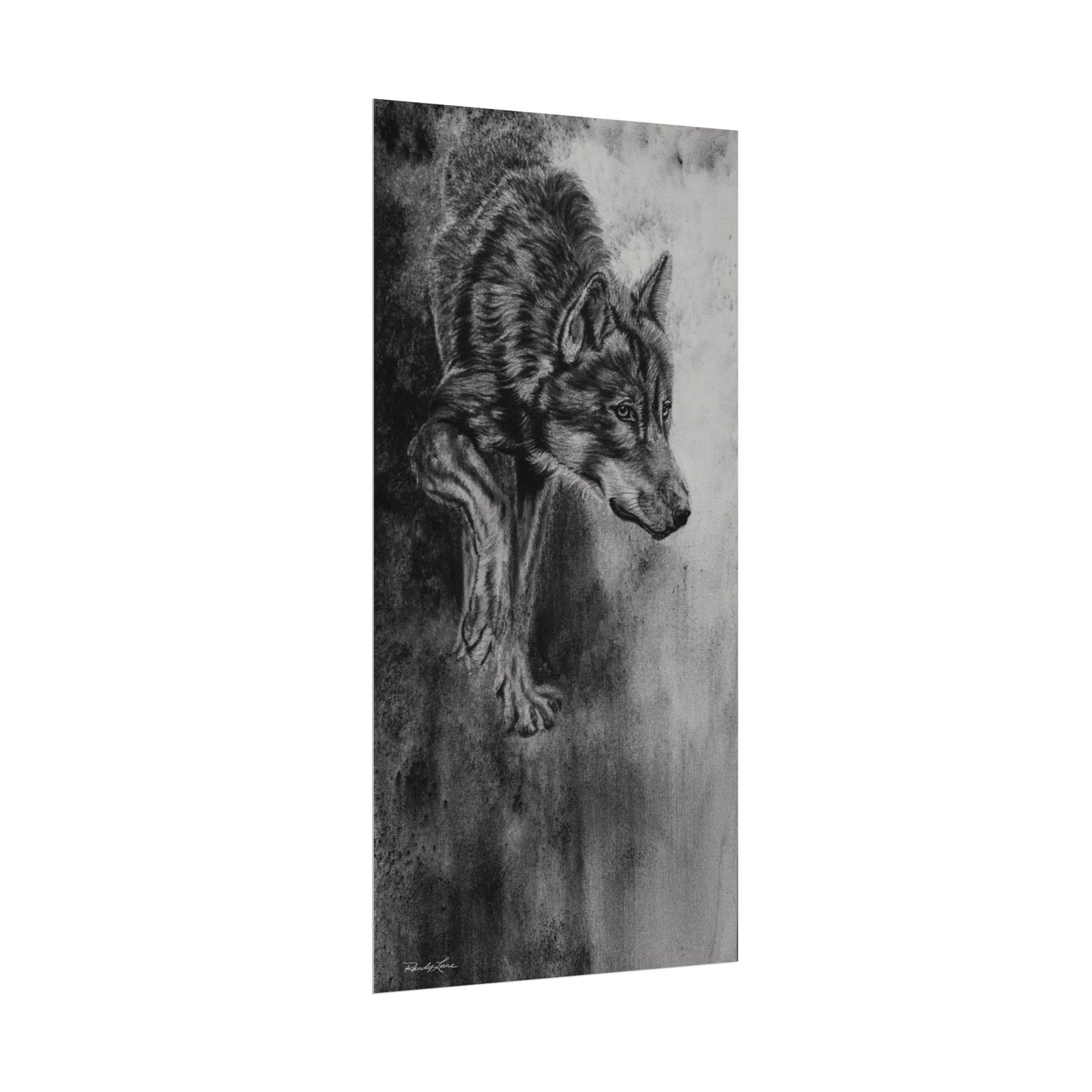 Specter, Wolf Painting Textured Matte Fine Art Print