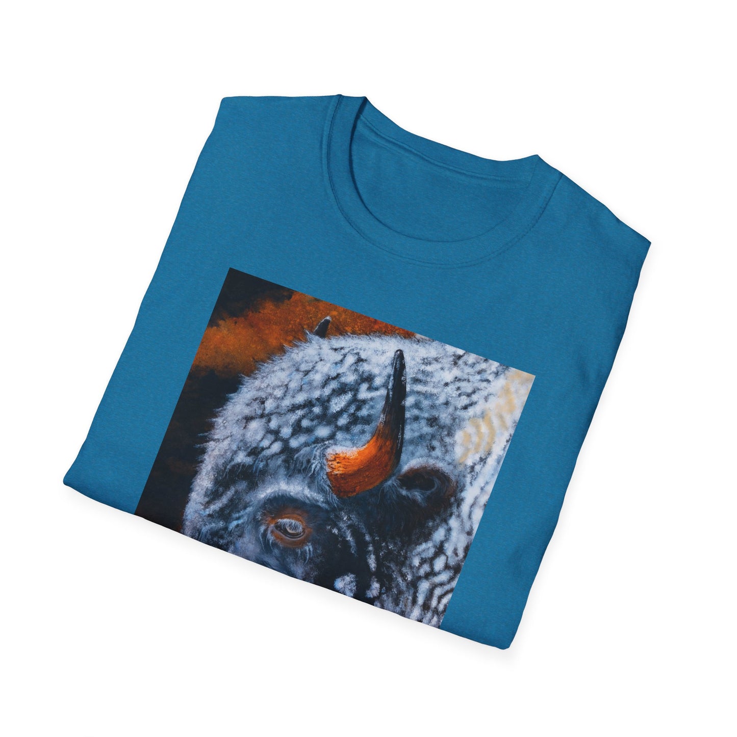 Storm Bison, Unisex Softstyle T-Shirt