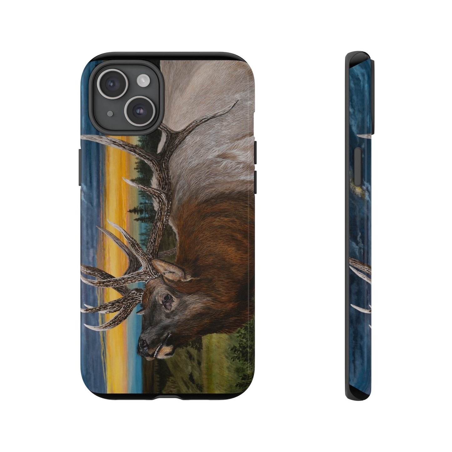 Sunset Serenade, Elk Phone Case