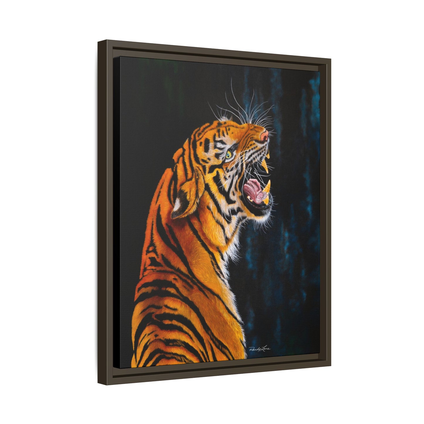 Beautifully Bold, Framed Matte Canvas Tiger Art Print