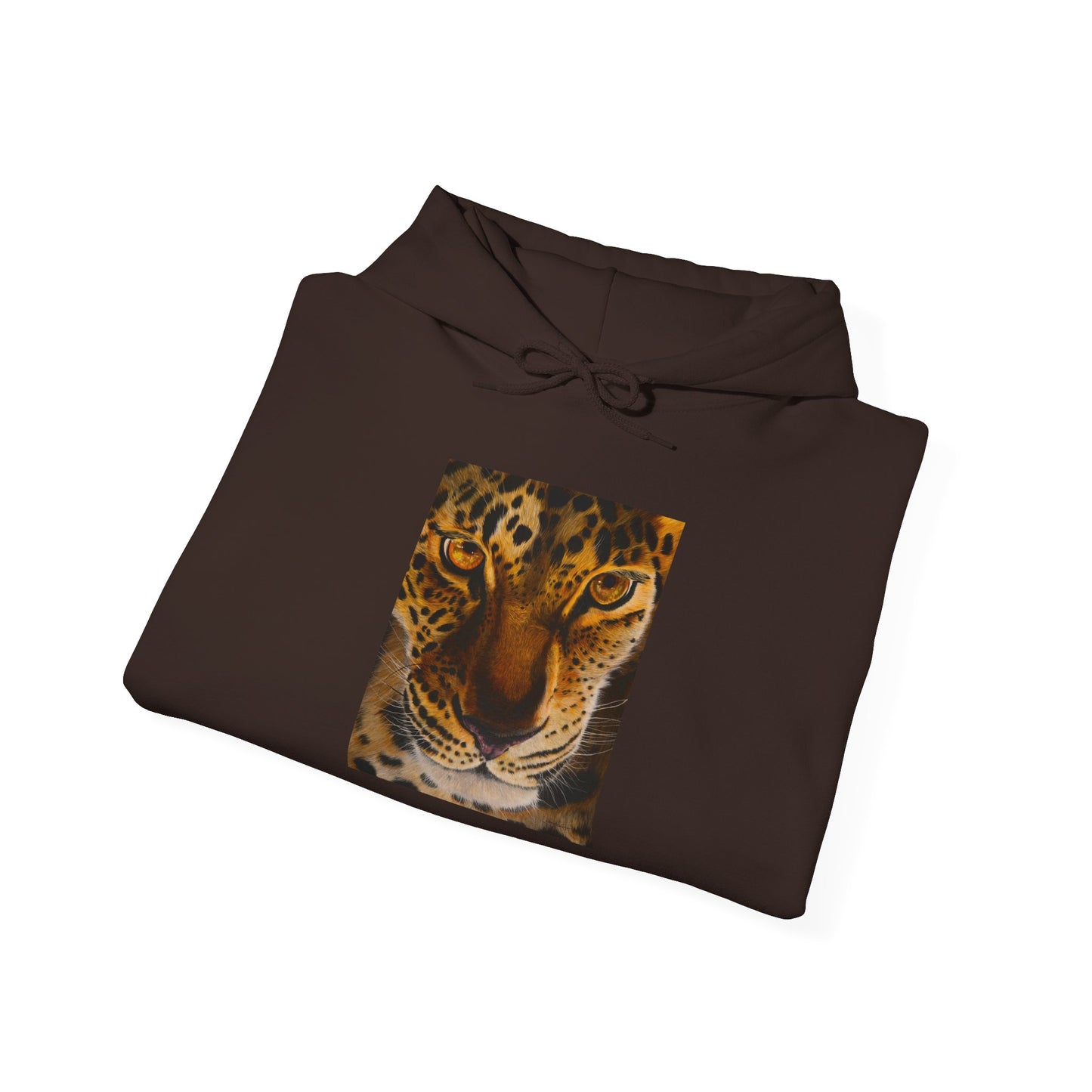 Windows to the Soul, Cozy Unisex Hoodie, Leopard Print Sweatshirt