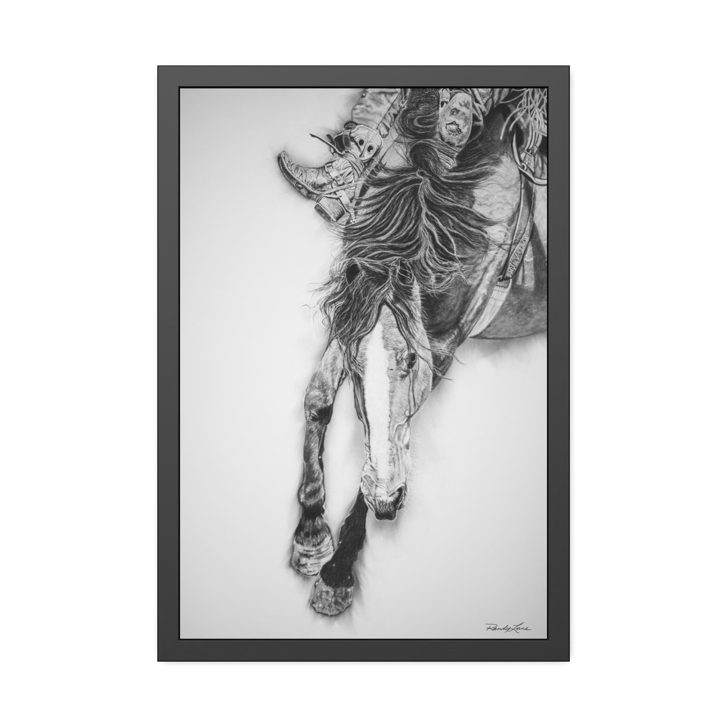 Crazy 8. Framed Fine Art Rodeo Print