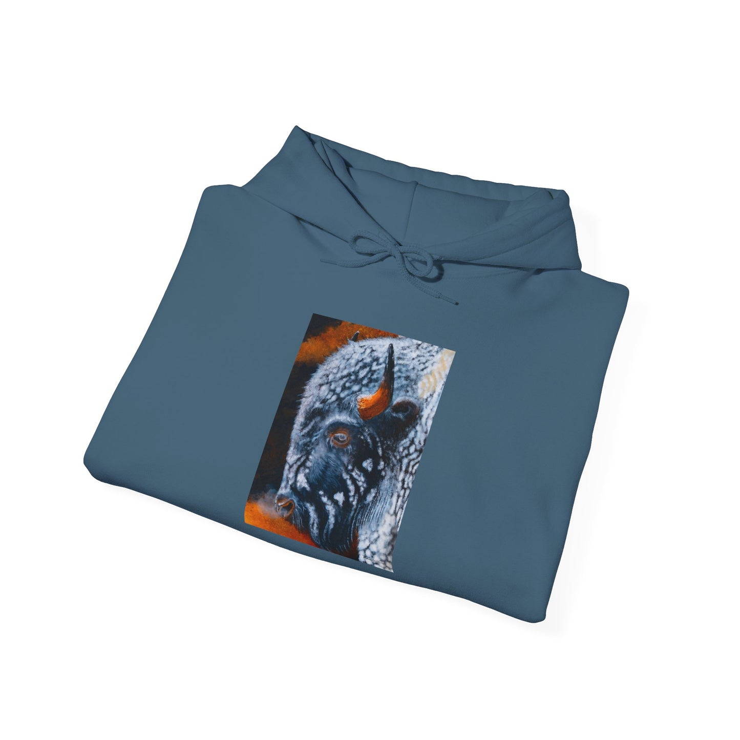 Storm Bison, Unisex Hooded Sweatshirt