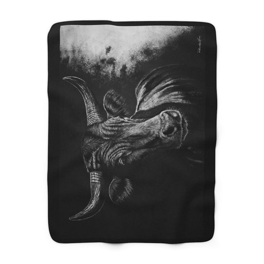 Stonebreaker. Bucking Bull Cozy Sherpa Fleece Blanket