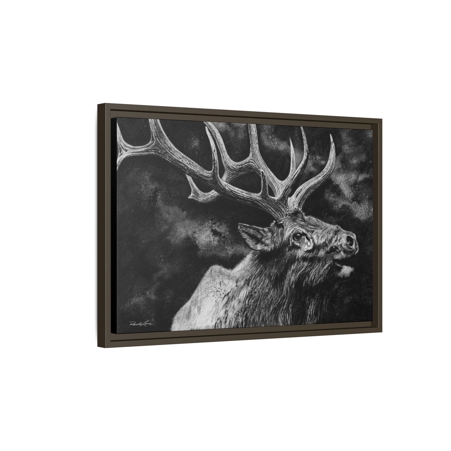 Gladiator, Framed Elk Wall Art,  Matte Canvas