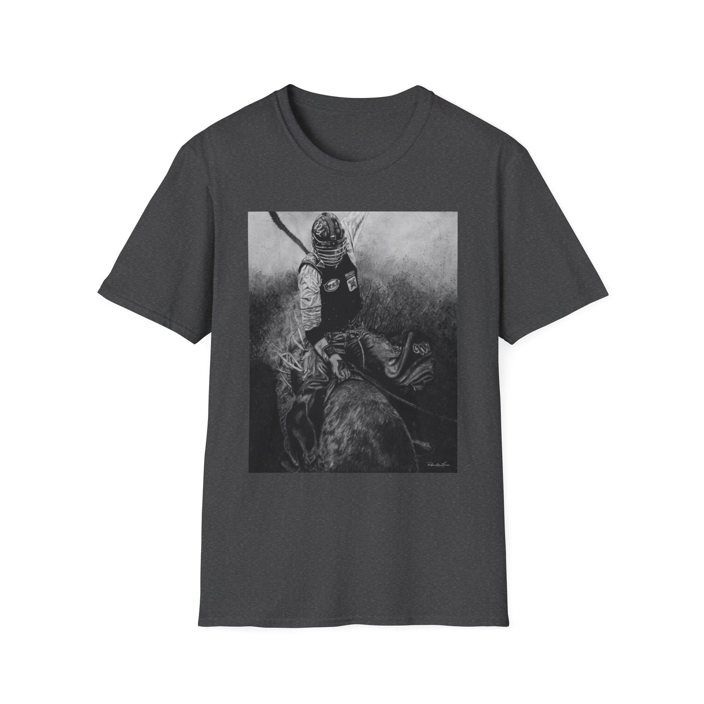 Gettin Frosty. Bull Rider Graphic Tee, Soft Style Casual Shirt