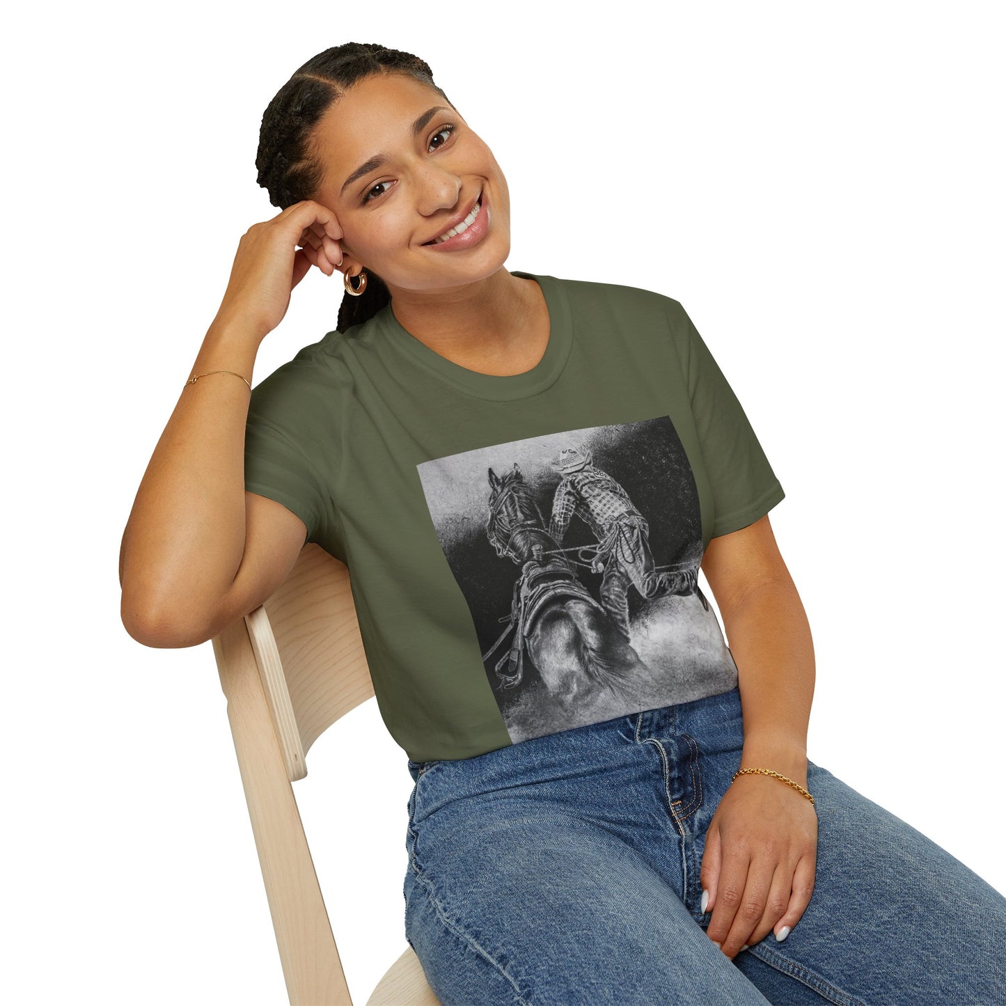 The Dismount. Steer Roper Unisex Softstyle T-Shirt