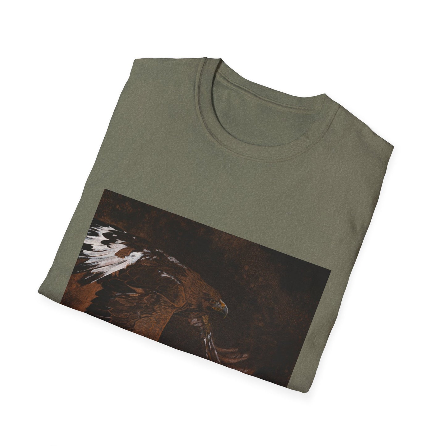 Golden Flight, Golden Eagle Unisex T-Shirt, Softstyle Tee