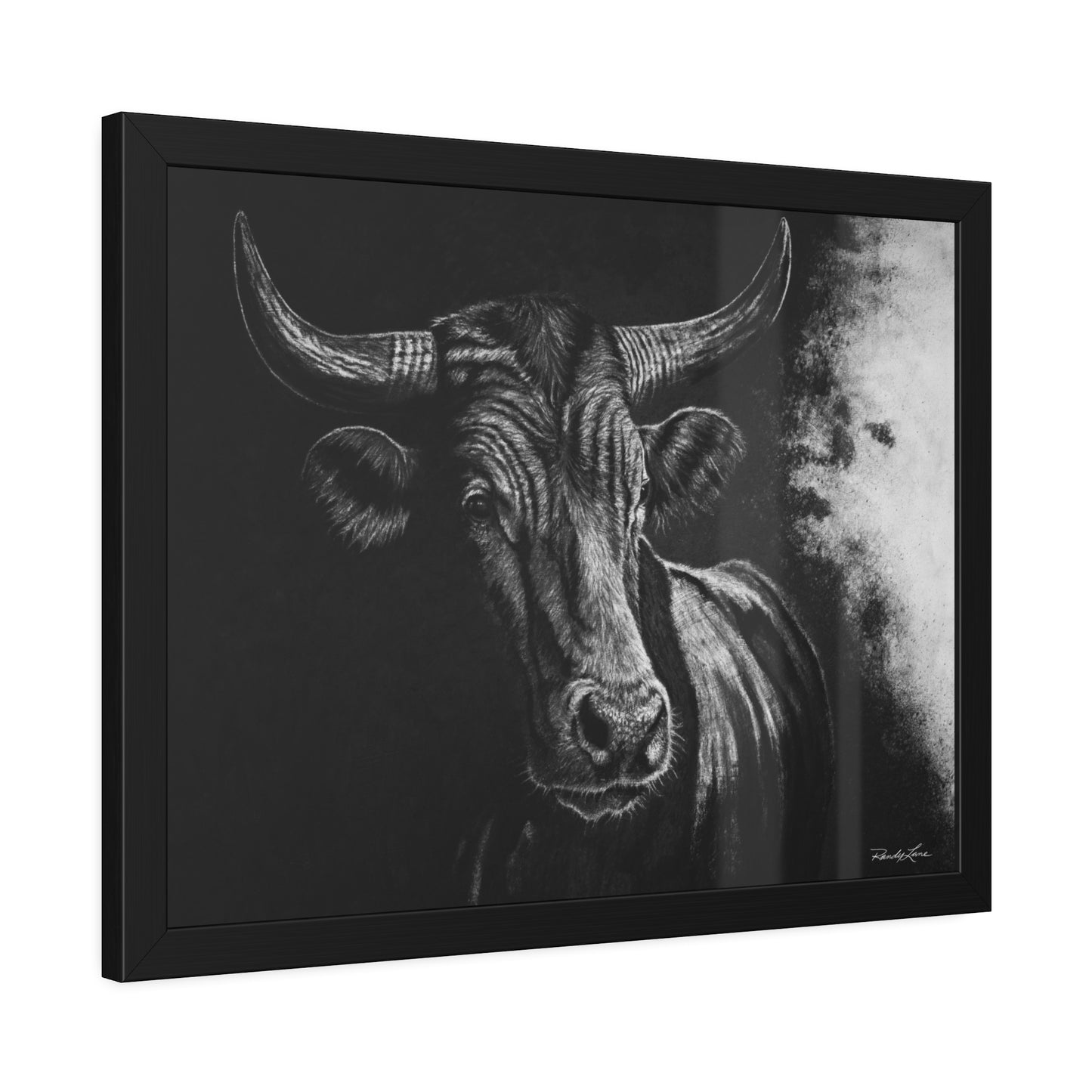 Stonebreaker. Bucking Bull Framed Fine Art Print