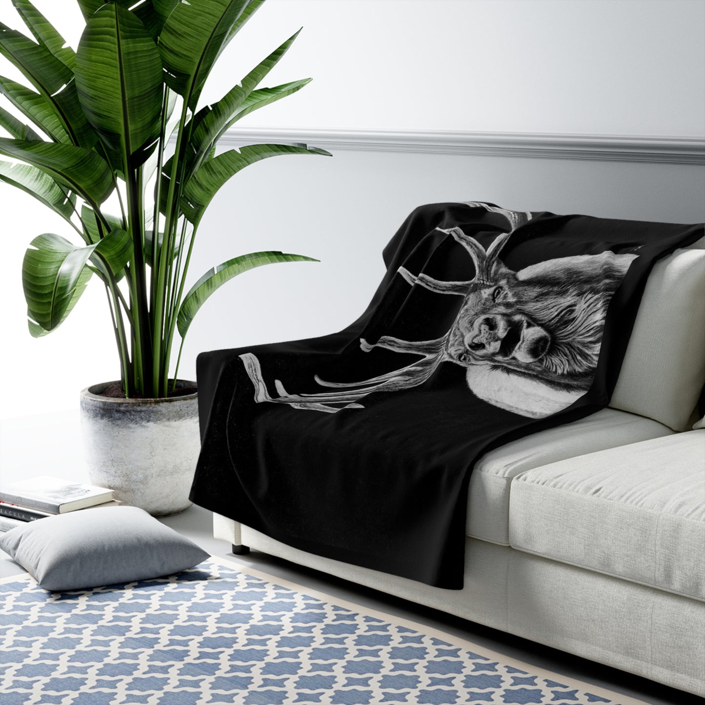 Heavy is the Crown, Elk Sherpa Fleece Blanket