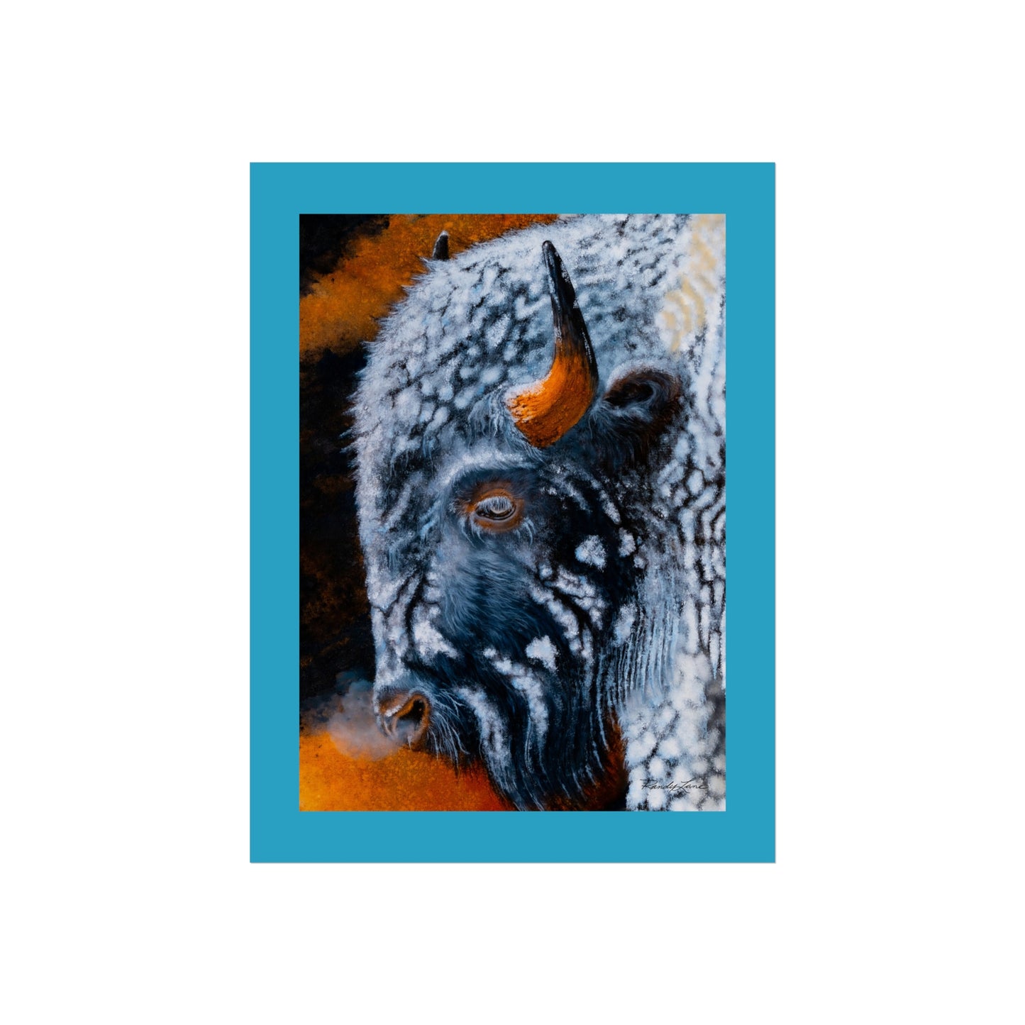 Storm Bison, Fine Art Print