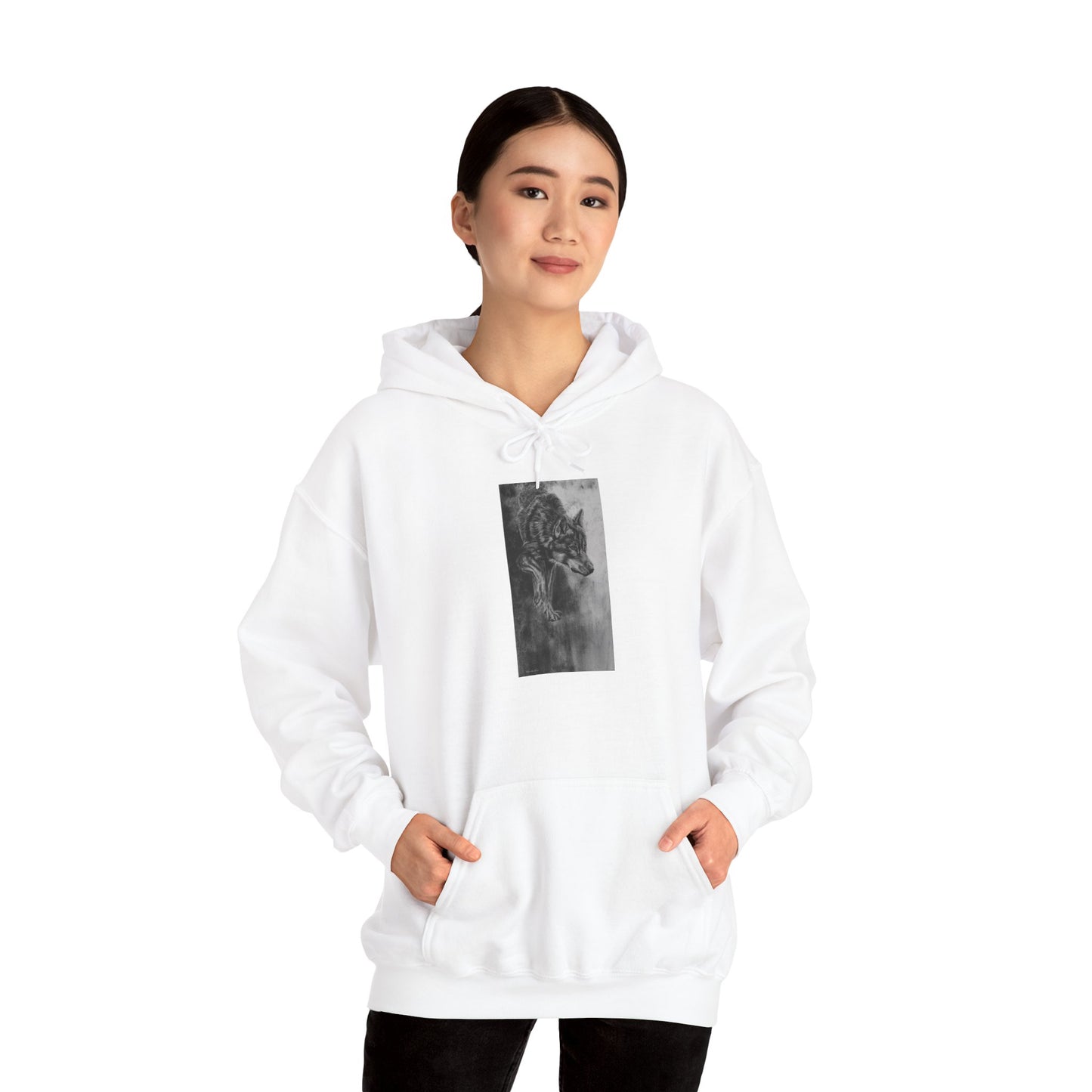 Specter, Wolf Unisex Hooded Sweatshirt