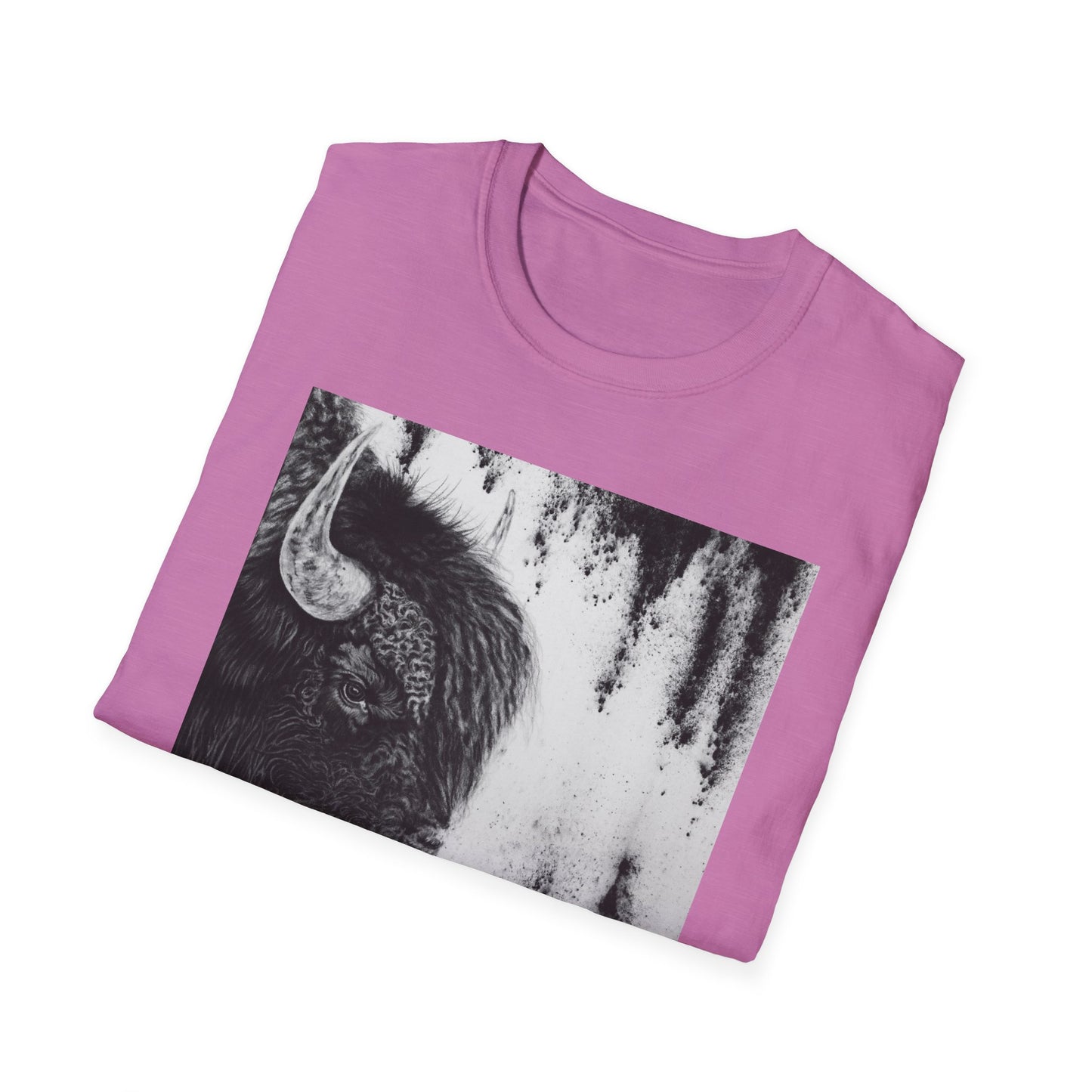 Pride, Bison Graphic Tee, Unisex Softstyle T-Shirt