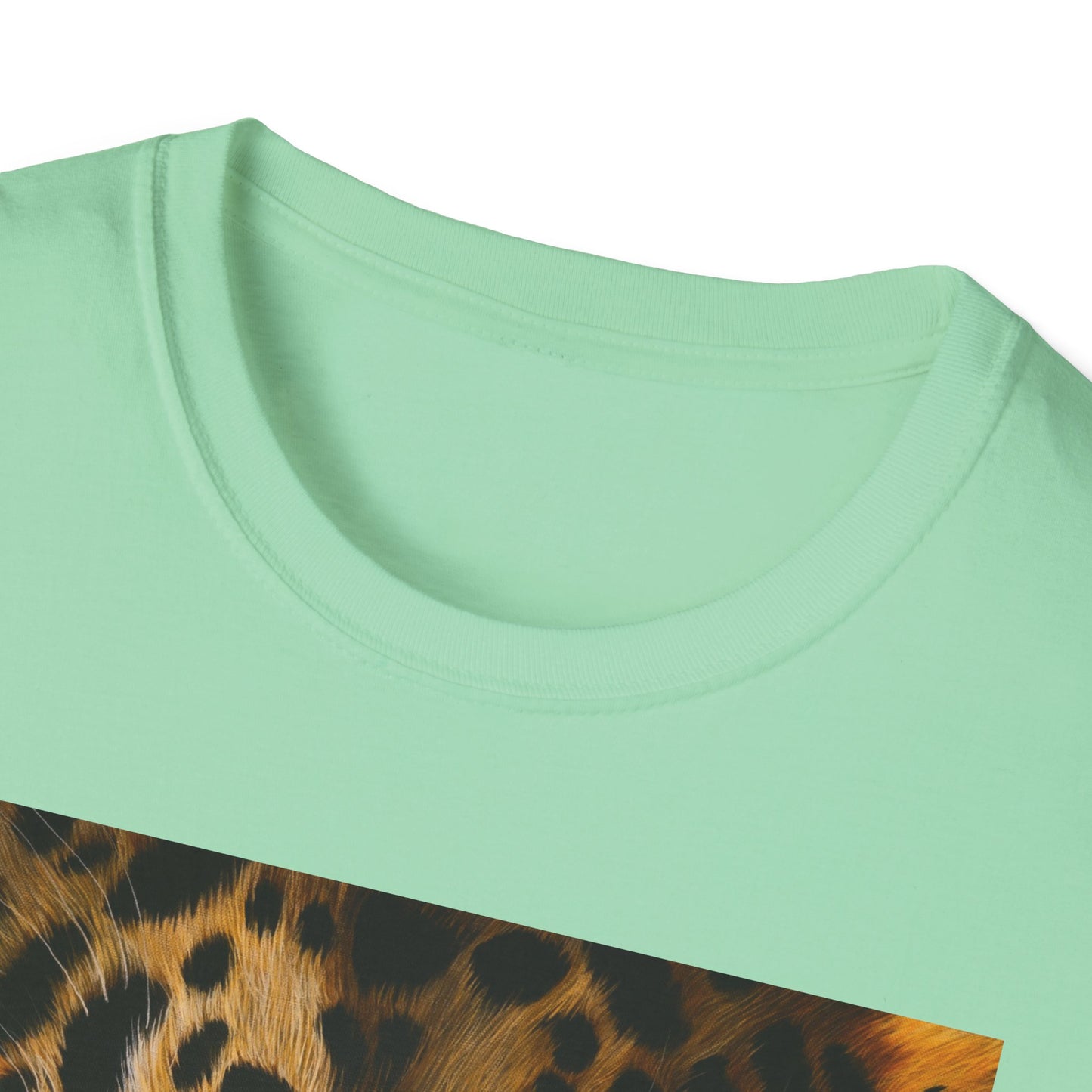 Windows to the Soul, Leopard Print Unisex Softstyle T-Shirt