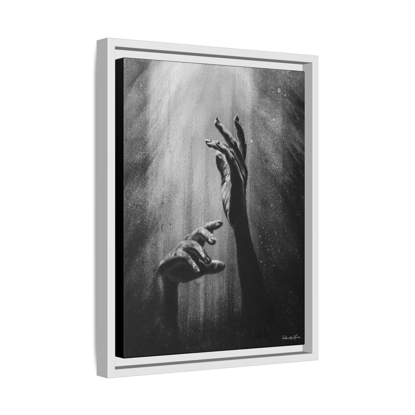 Divine Dance. Framed Stretched Matte Canvas Art Print