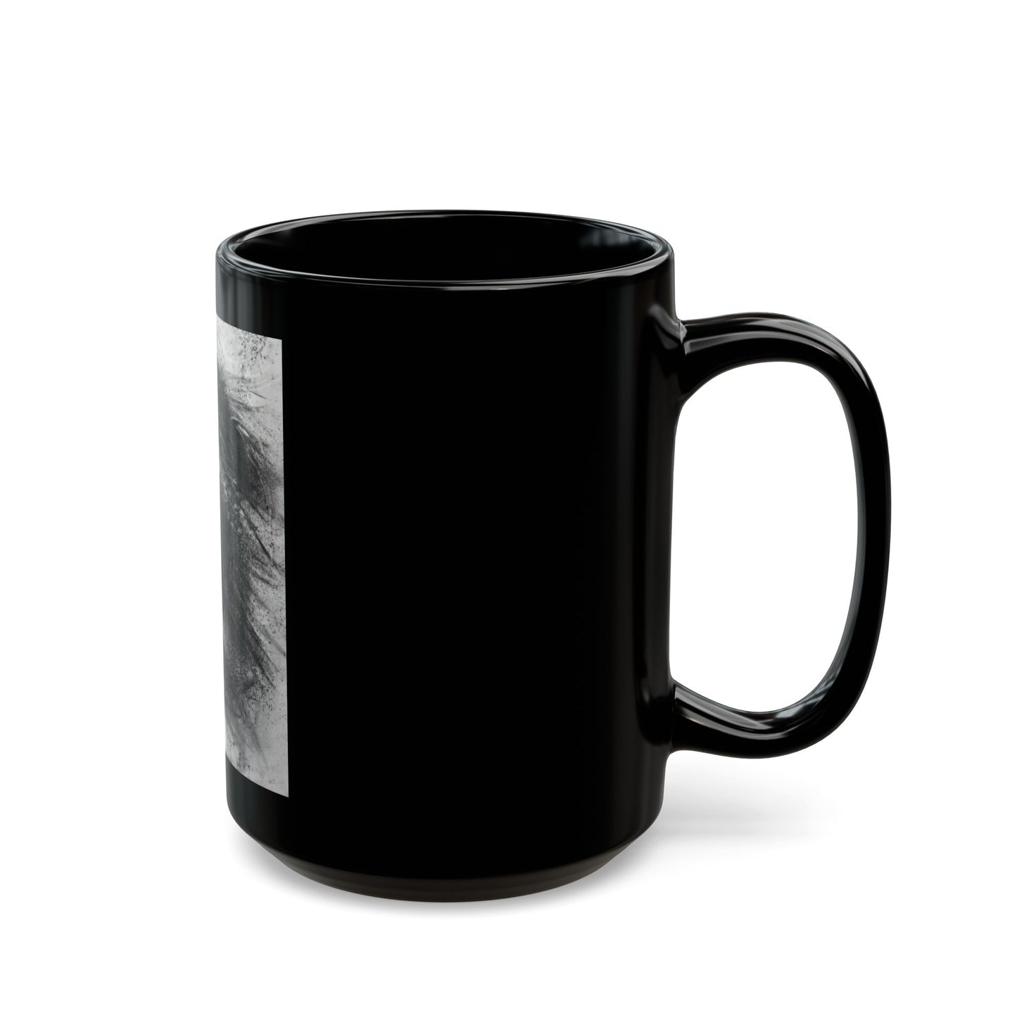 Let the Lion Roar, Lion Mug, Black Mug with Lion Print