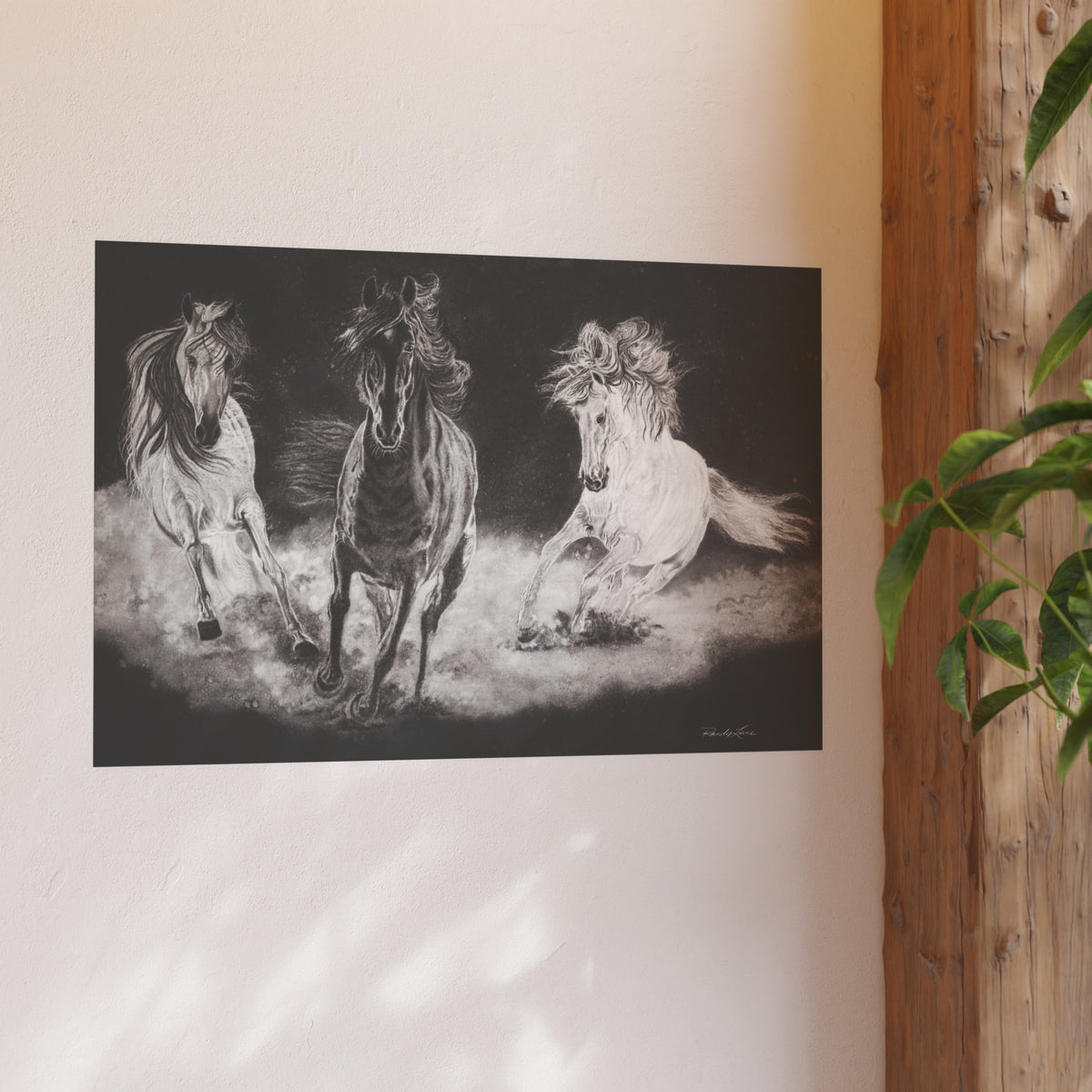 Midnight Run, Running Horses Fine Art Print (Satin or Archival Matte)
