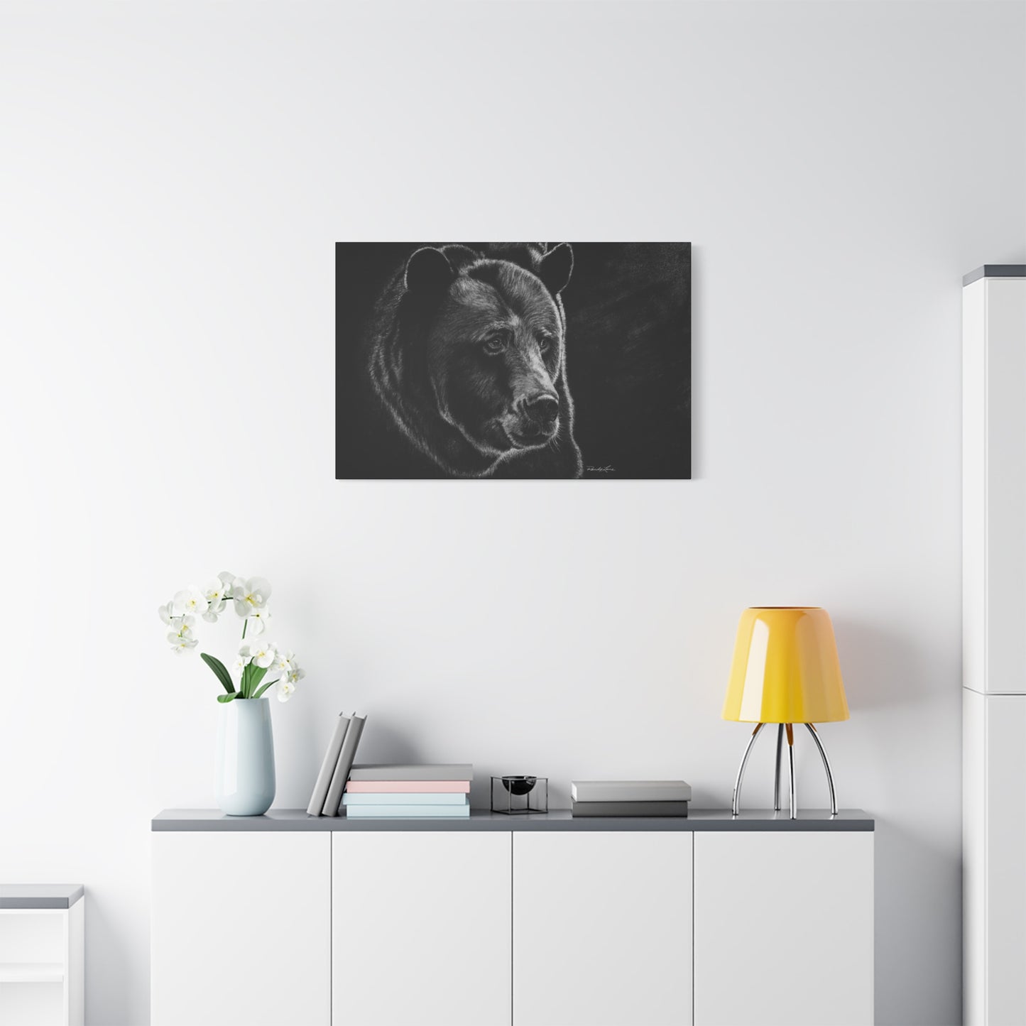 Dominance, Stretched Canvas Bear Print
