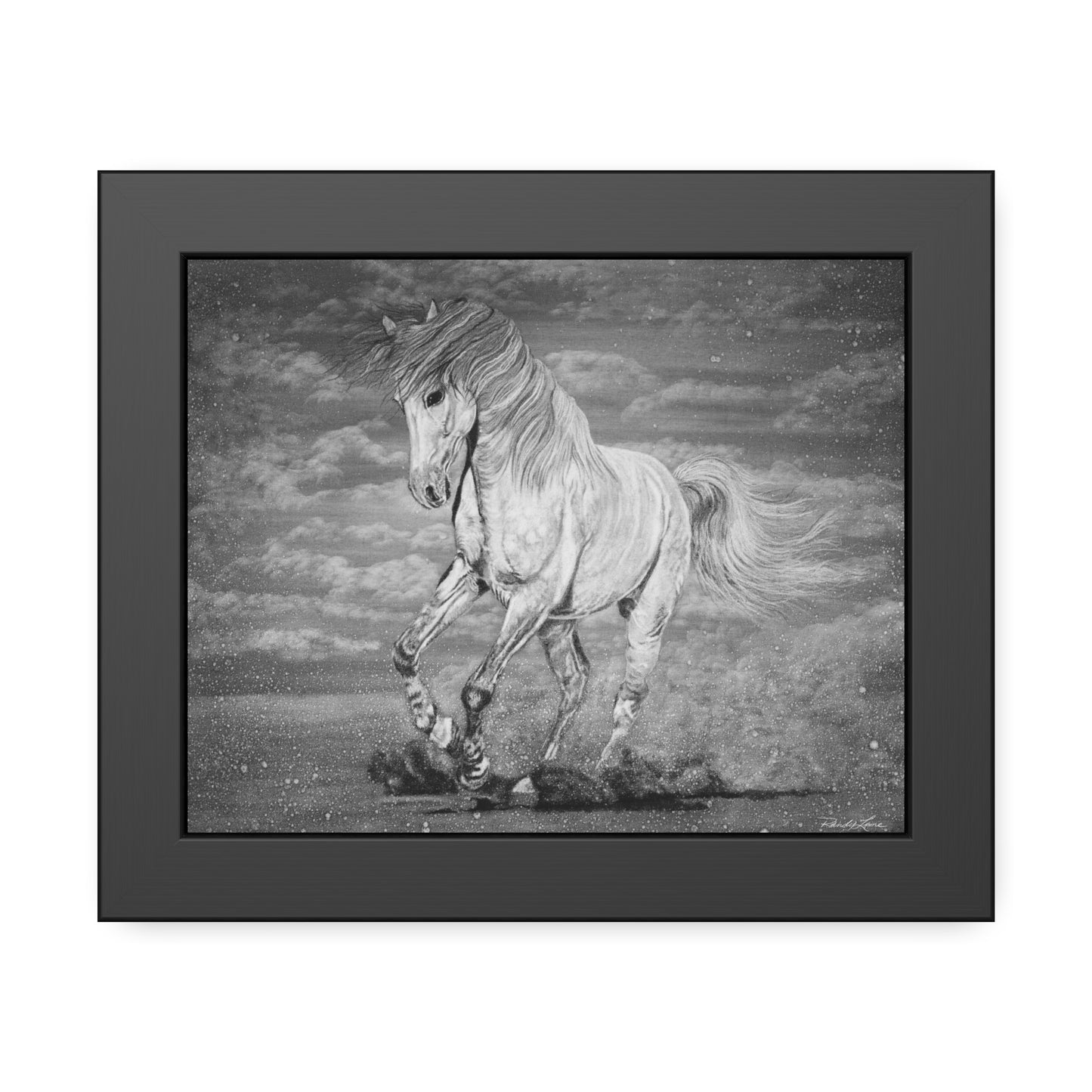 Equine Elegance. Prancing Horse Framed Fine Art Print