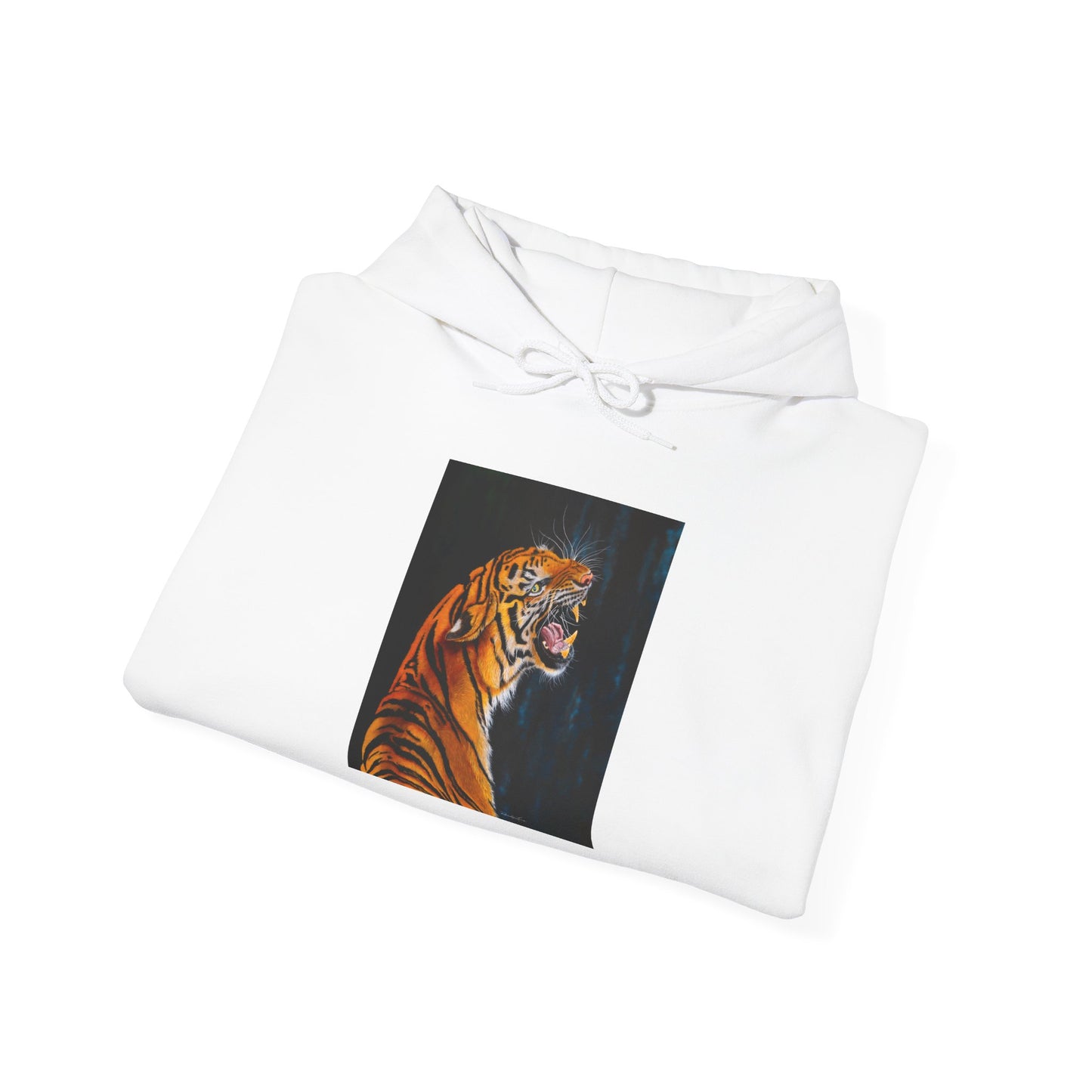 Beautifully Bold, Roaring Tiger-Themed Unisex Heavy Blend™ Hooded Sweatshirt
