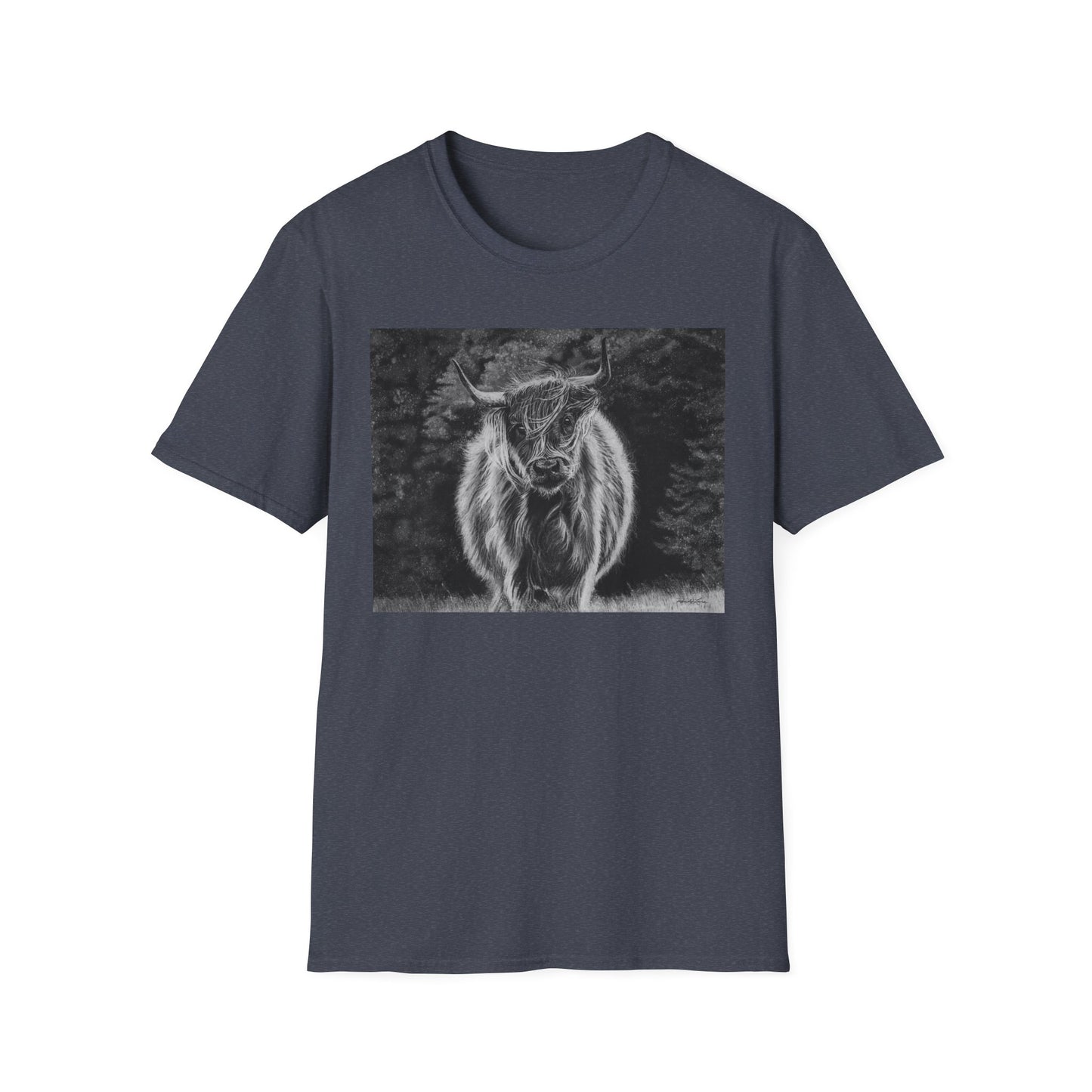 Ragamuffin. Highland Cow Unisex Softstyle T-Shirt