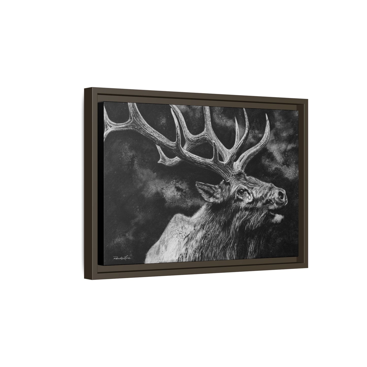 Gladiator, Framed Elk Wall Art,  Matte Canvas