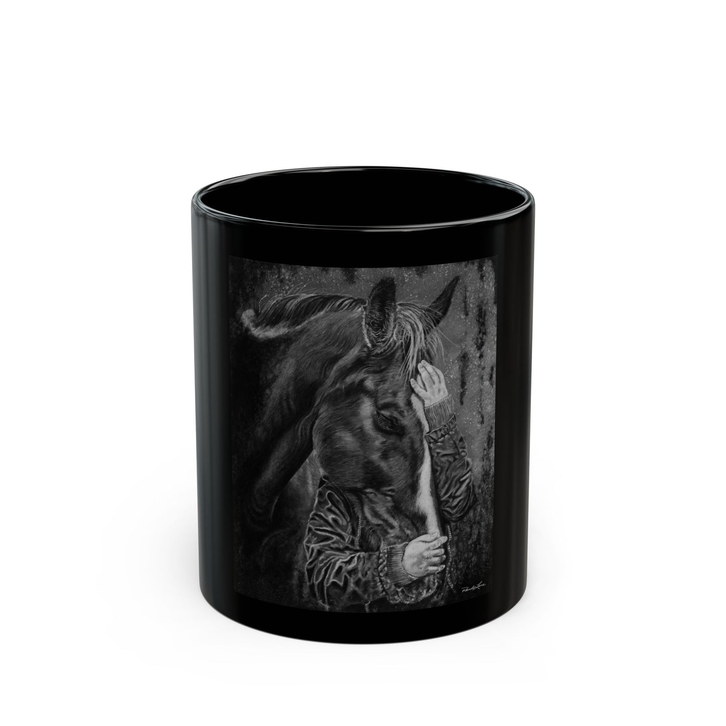 Secrets. Horse Lover's Black Mug