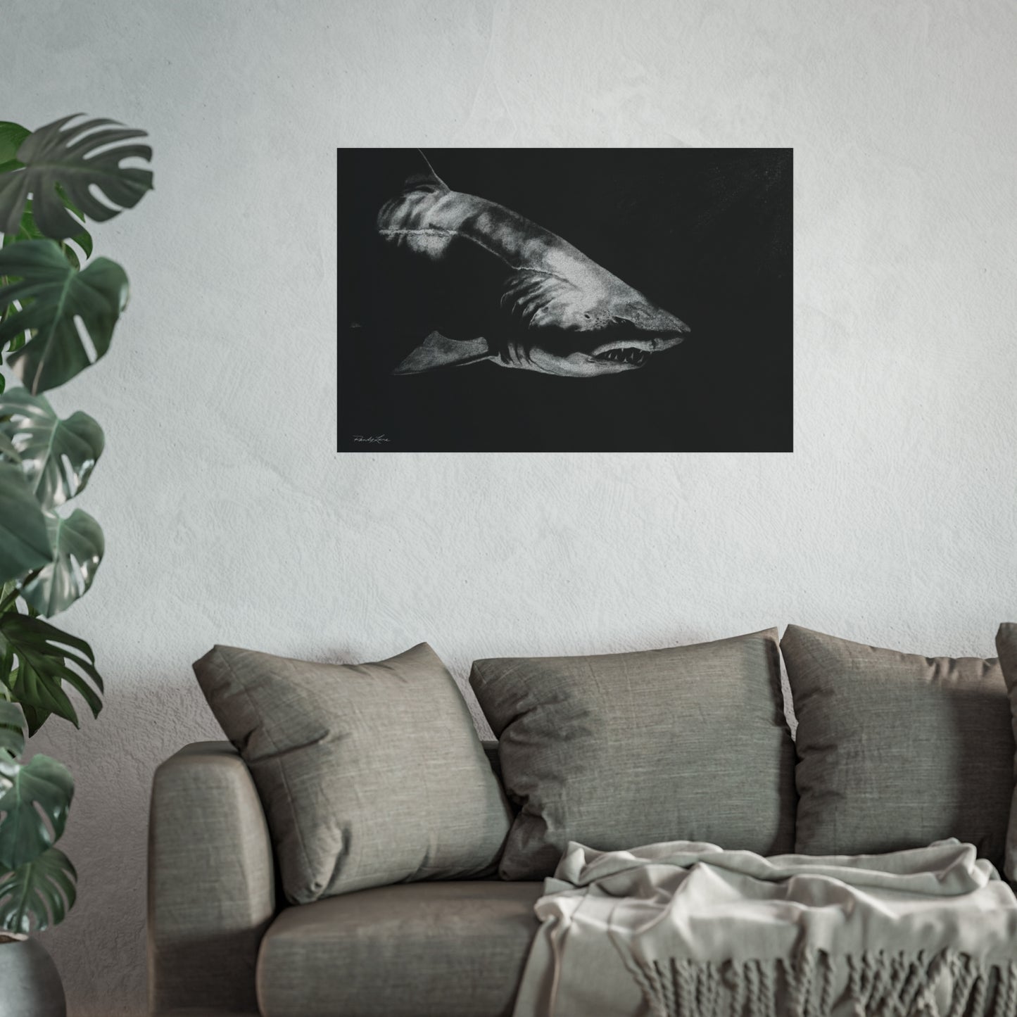 Below, Shark Fine Art Print