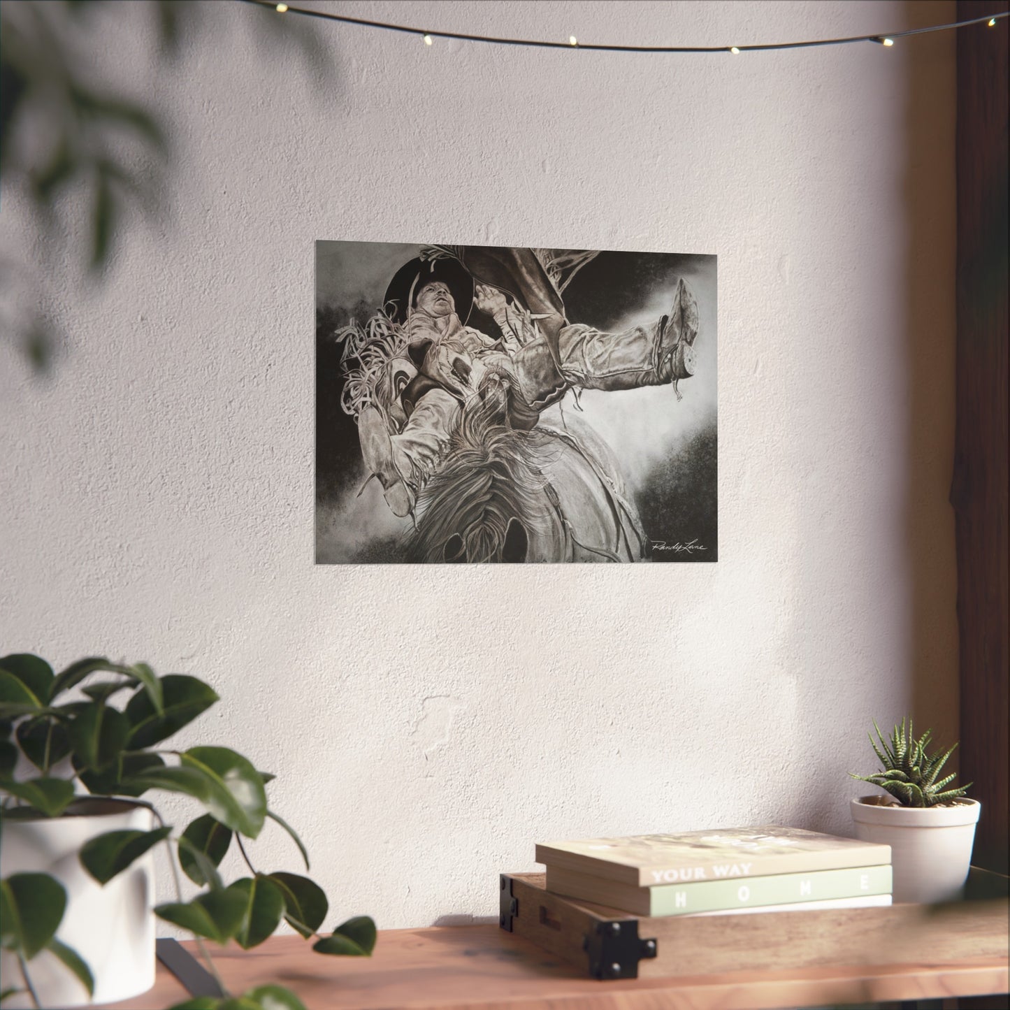 Battle Tested, Rodeo Bareback Rider Painting, Fine Art Print