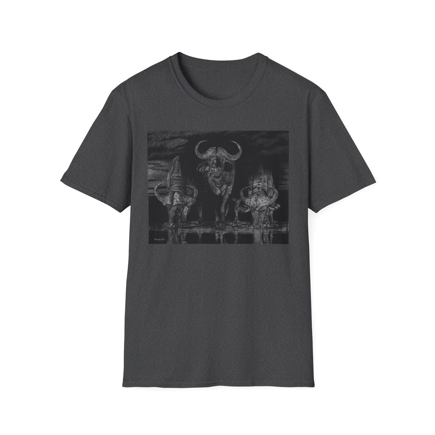 The Waterhole, Cape Buffalo Unisex T-Shirt - Softstyle Tee