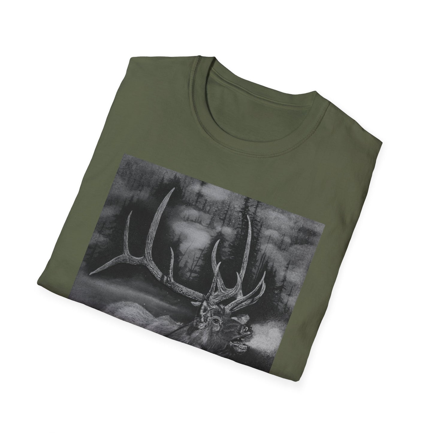 Mountain Music, Elk Unisex Soft T-Shirt