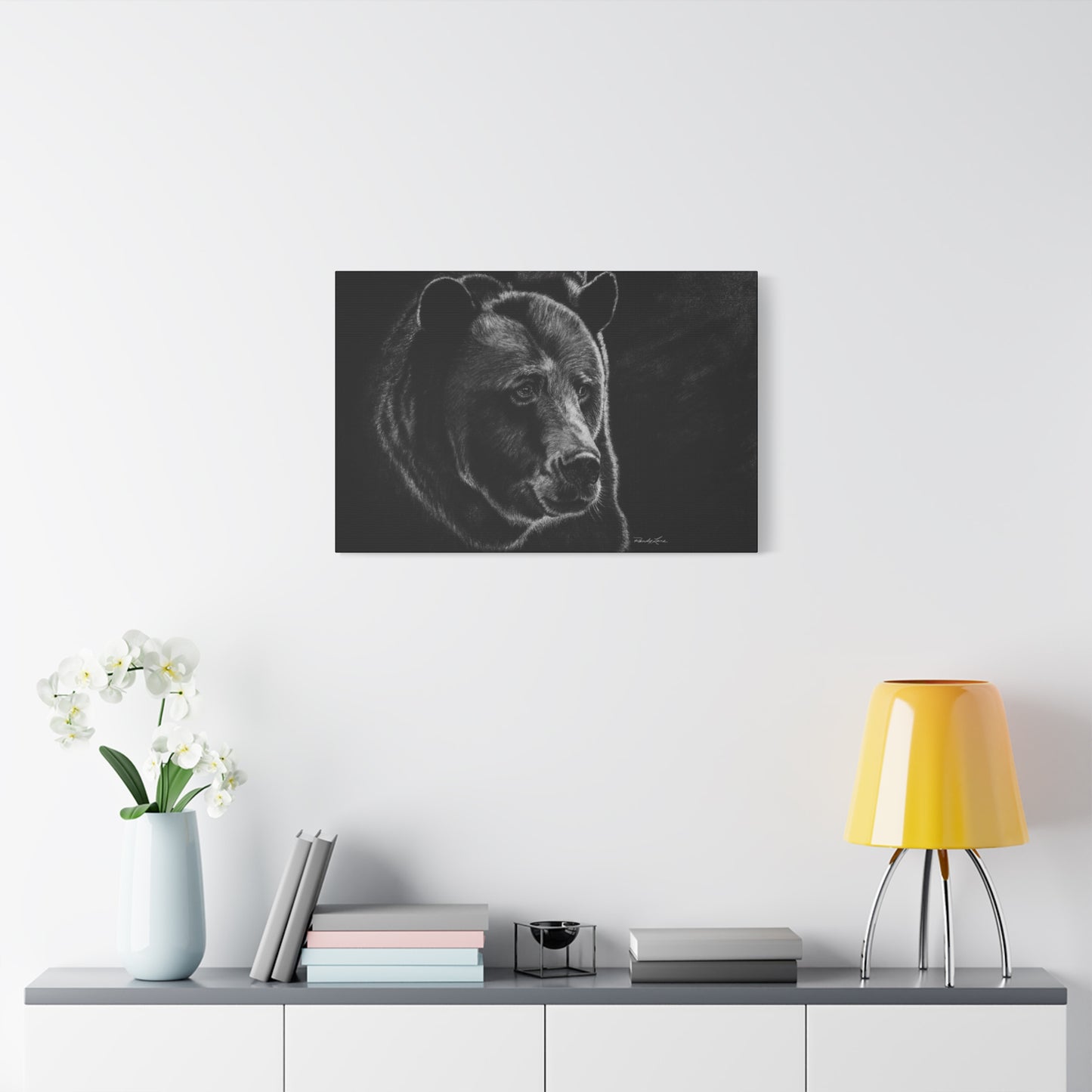 Dominance, Stretched Canvas Bear Print