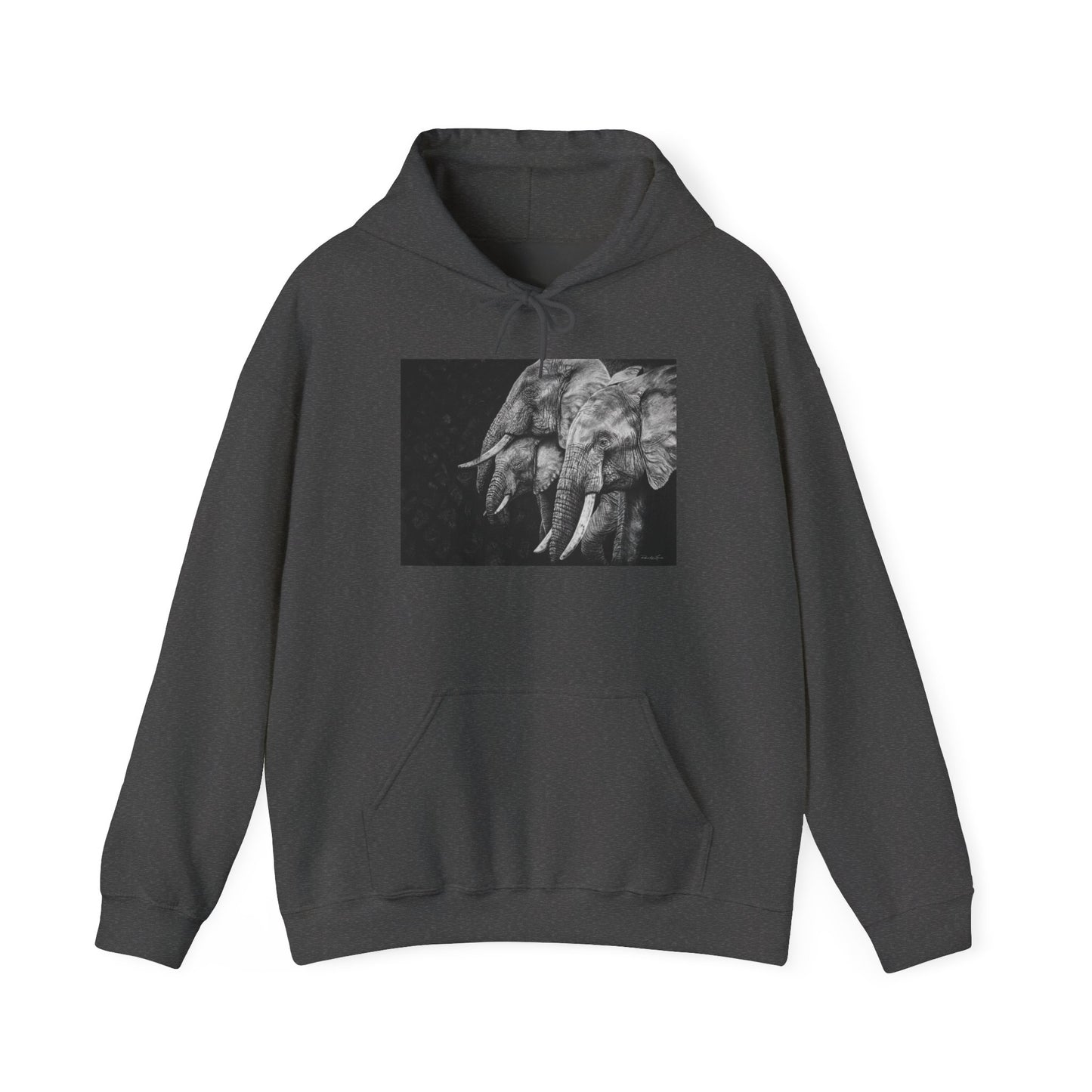 Brushland Bond. Elephant Art Unisex Heavy Blend Hoodie
