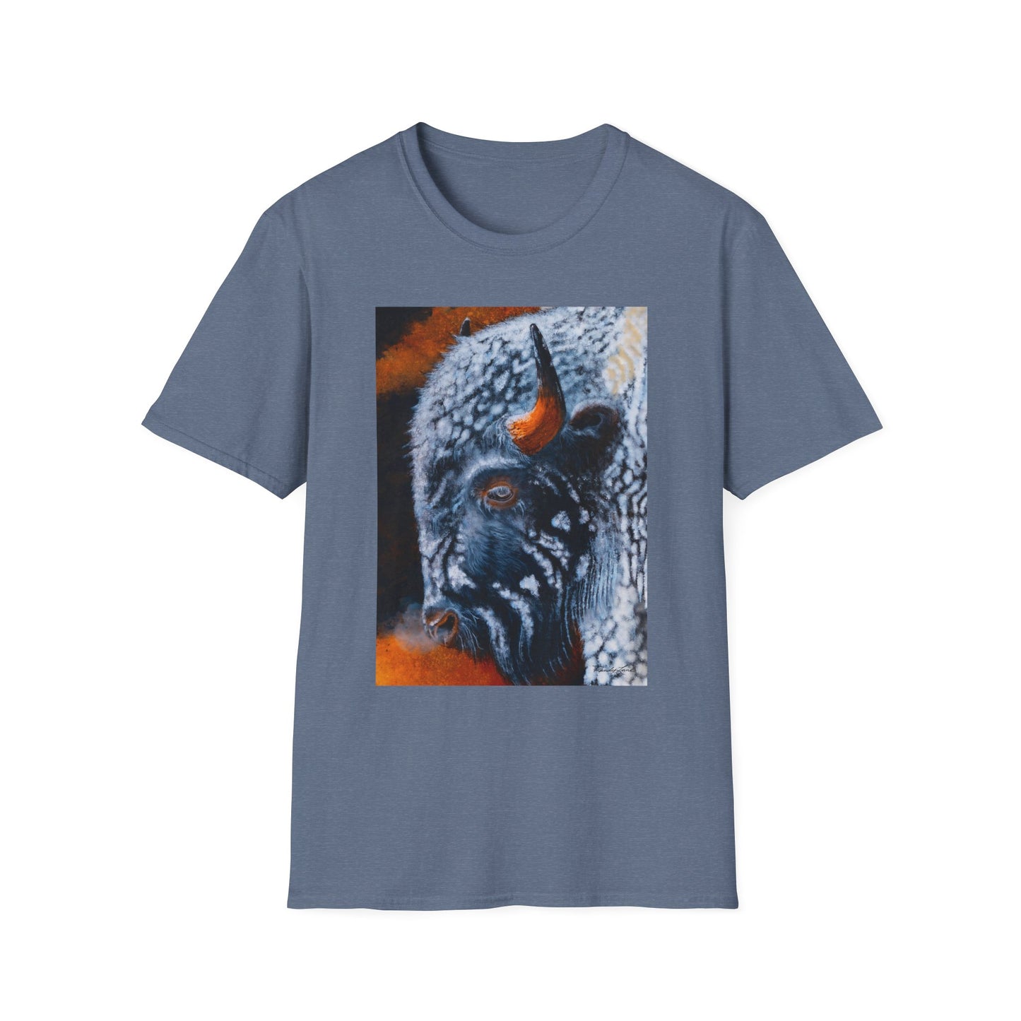 Storm Bison, Unisex Softstyle T-Shirt