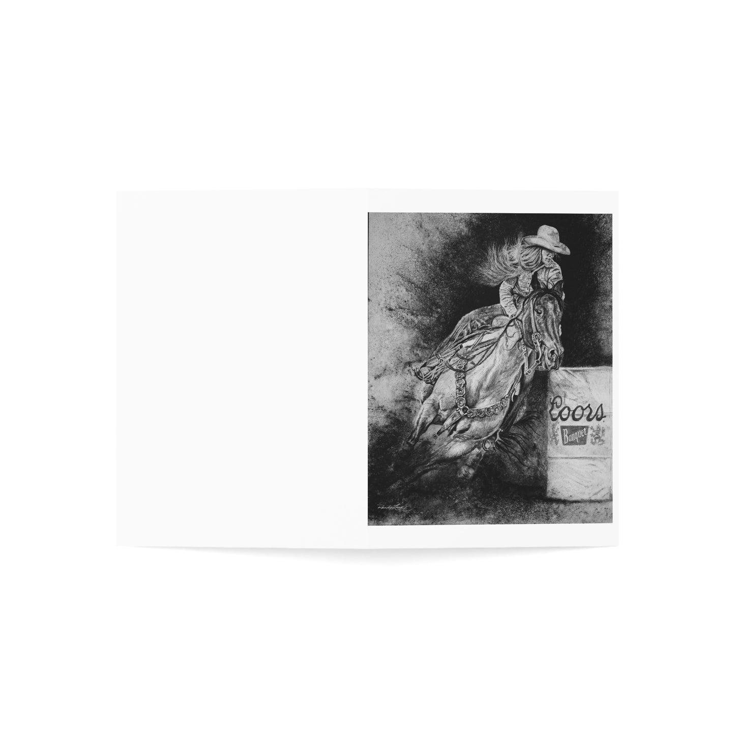 Sophie's Run. Rodeo Barrel Racer Greeting Cards Set