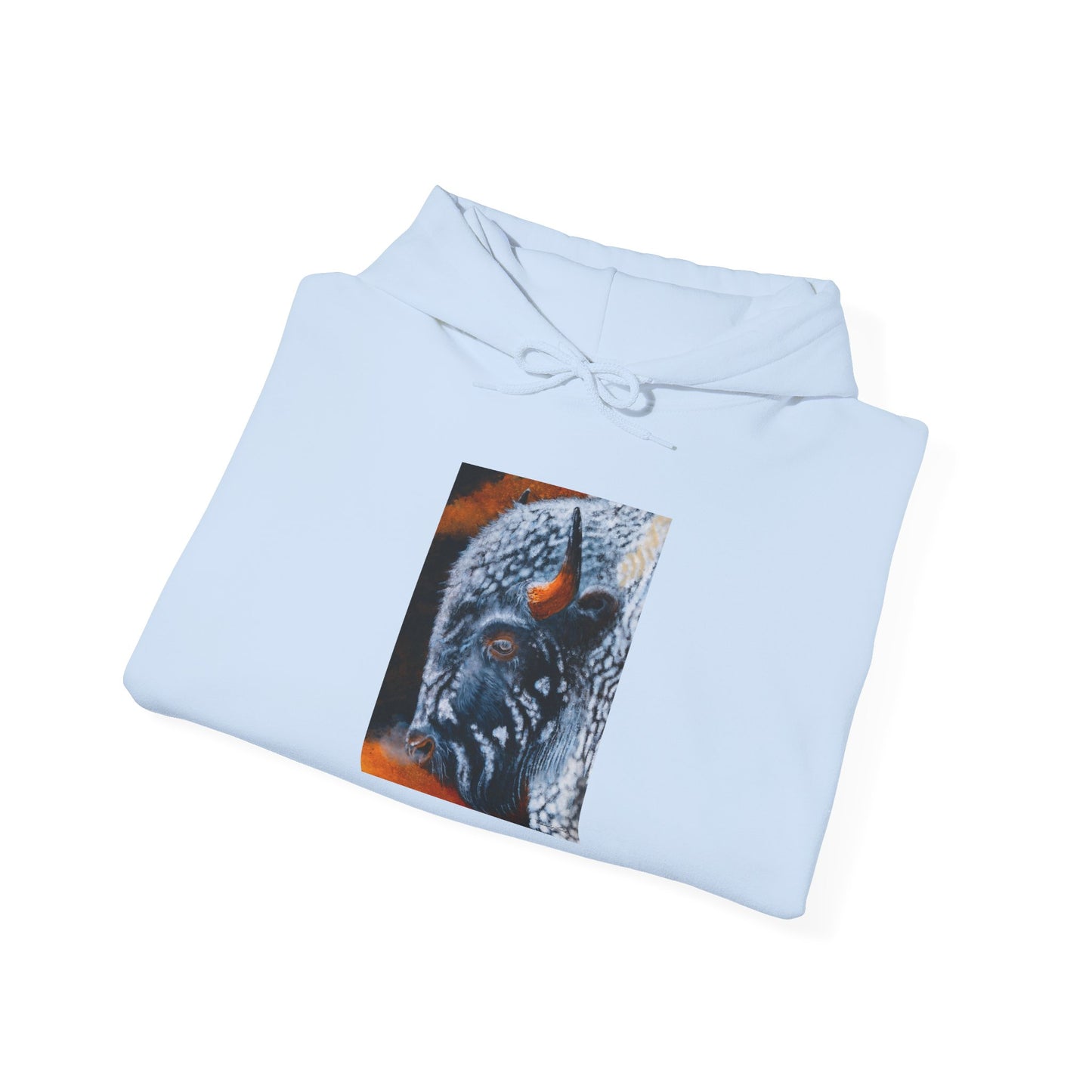 Storm Bison, Unisex Hooded Sweatshirt