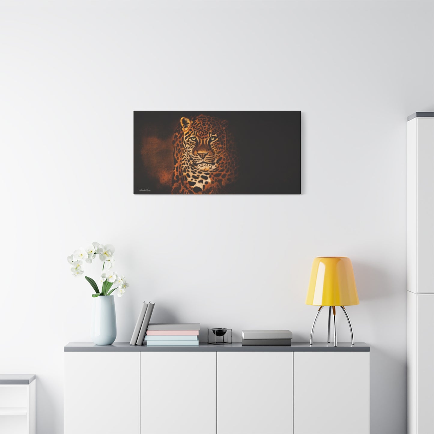 Shadow Hunter, Leopard Canvas Print