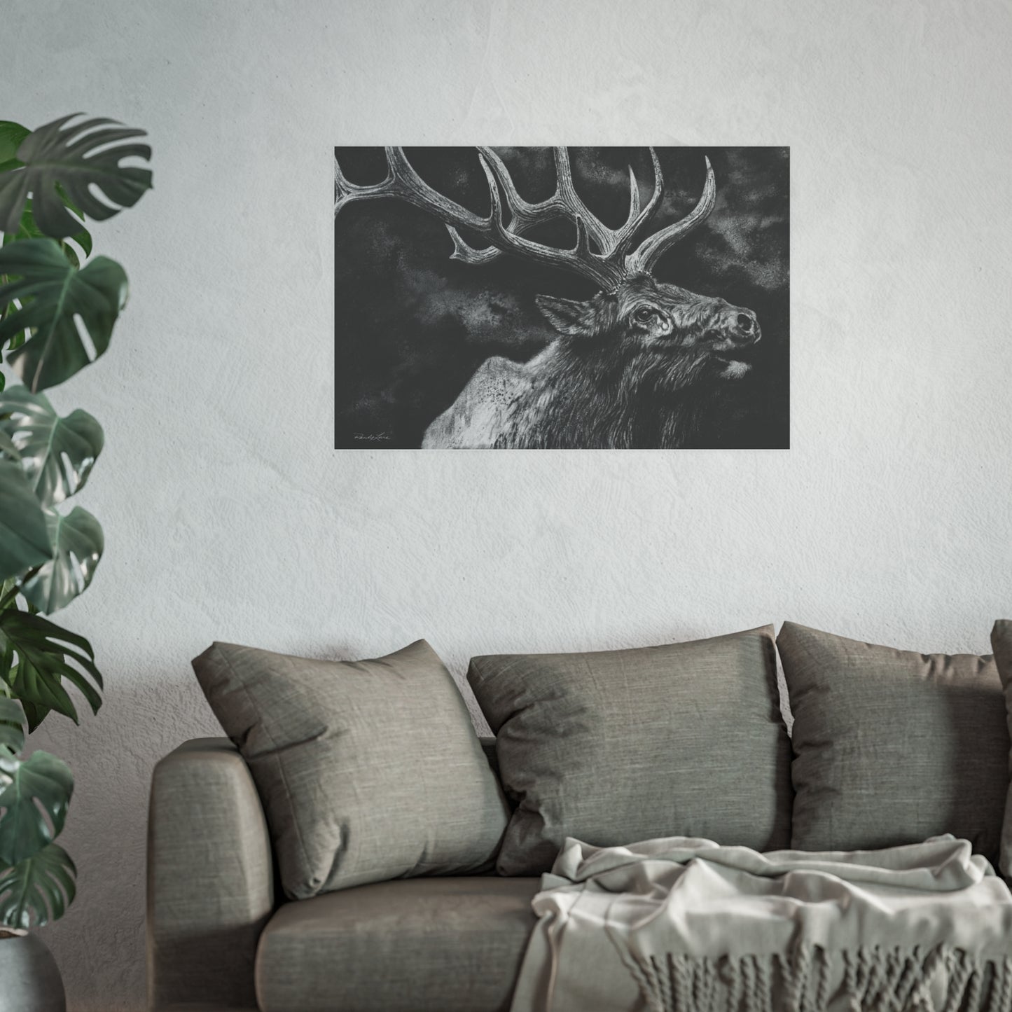 Gladiator, Bull Elk Portrait Fine Art Print (Satin or Archival Matte)