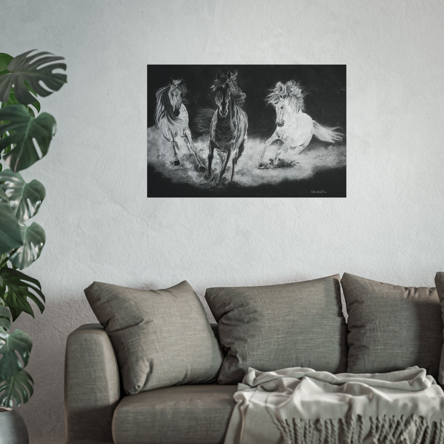 Midnight Run. Fine Art Horse Print