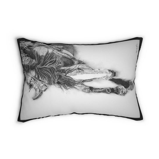 Crazy 8. Rodeo Art Lumbar Pillow