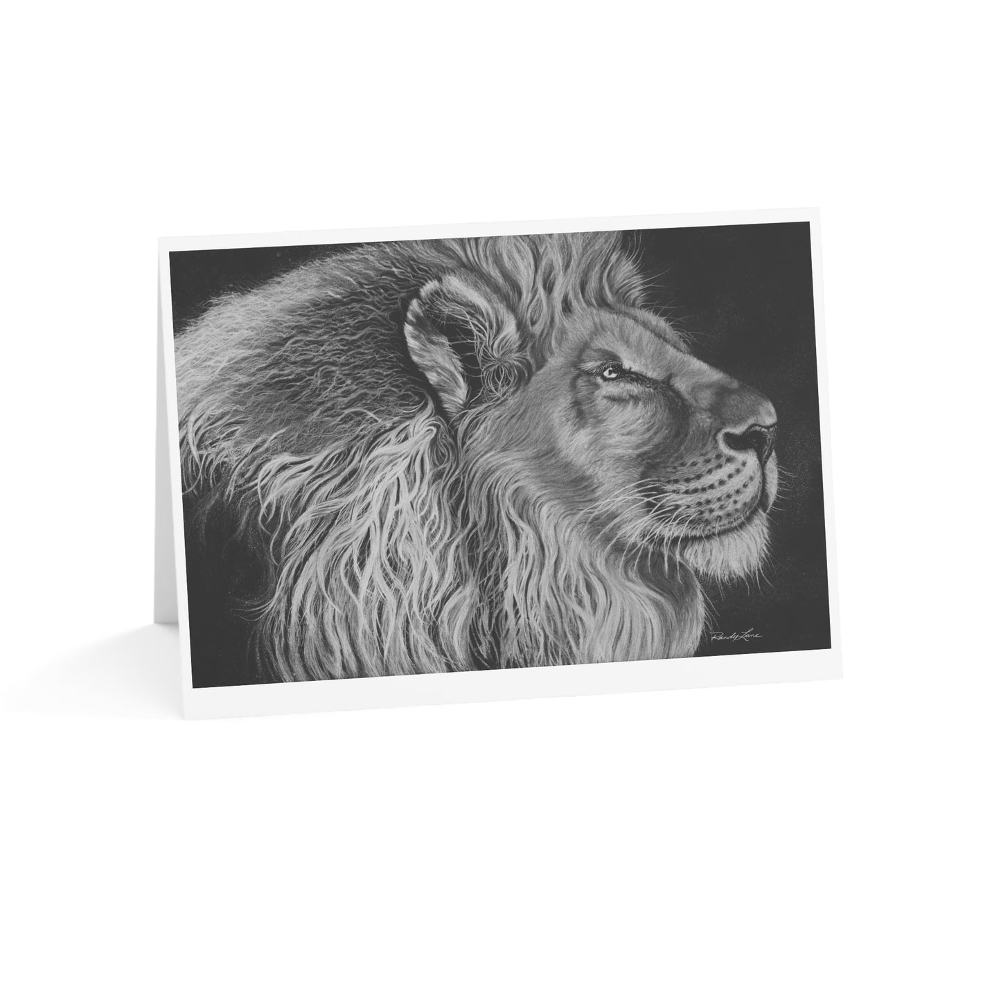 King of Cool, Regal Lion Greeting Cards Set of 1, 10, 30, 50