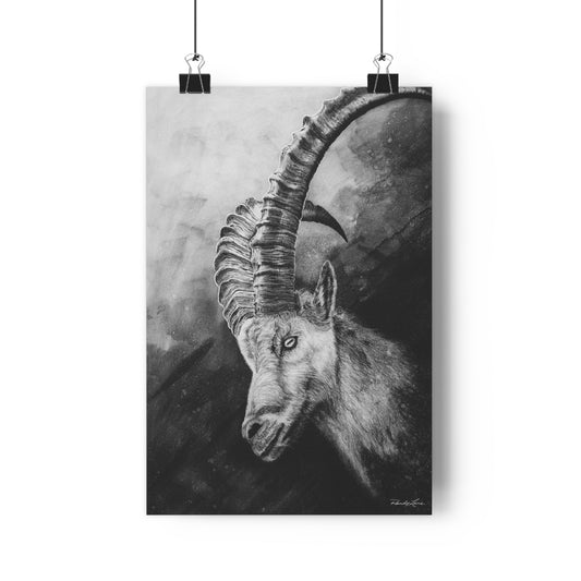 Apex, Alpine Mountain Goat Giclée Art Print