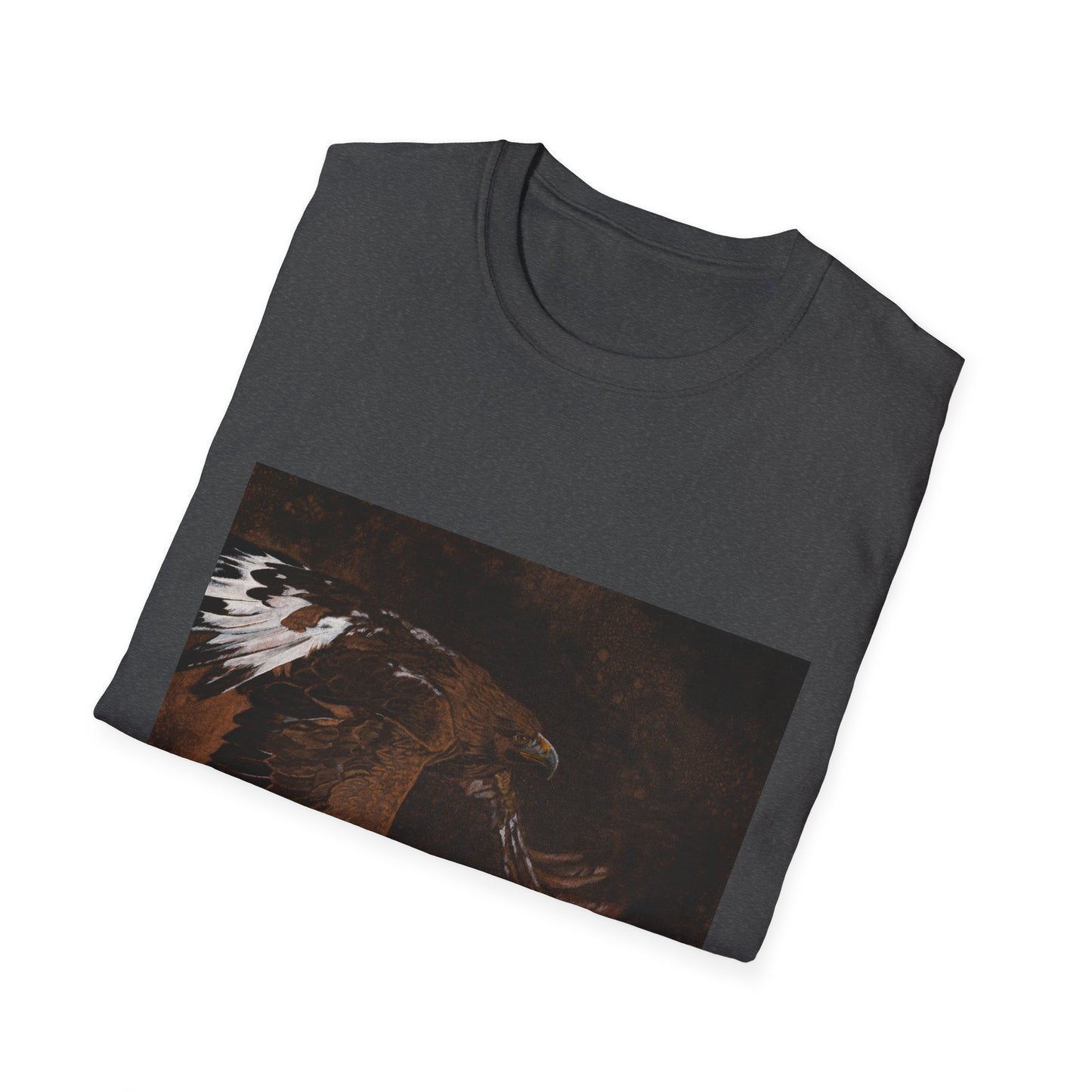 Golden Flight, Golden Eagle Unisex T-Shirt, Softstyle Tee