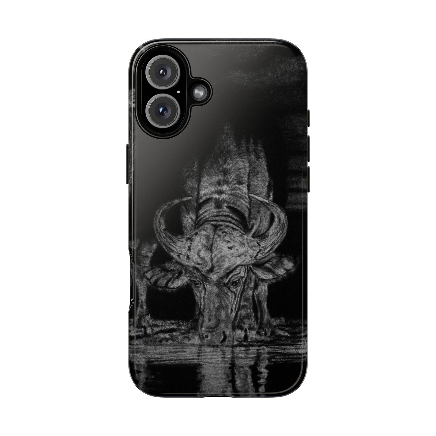 The Waterhole, Cape Buffalo Tough Phone Cases
