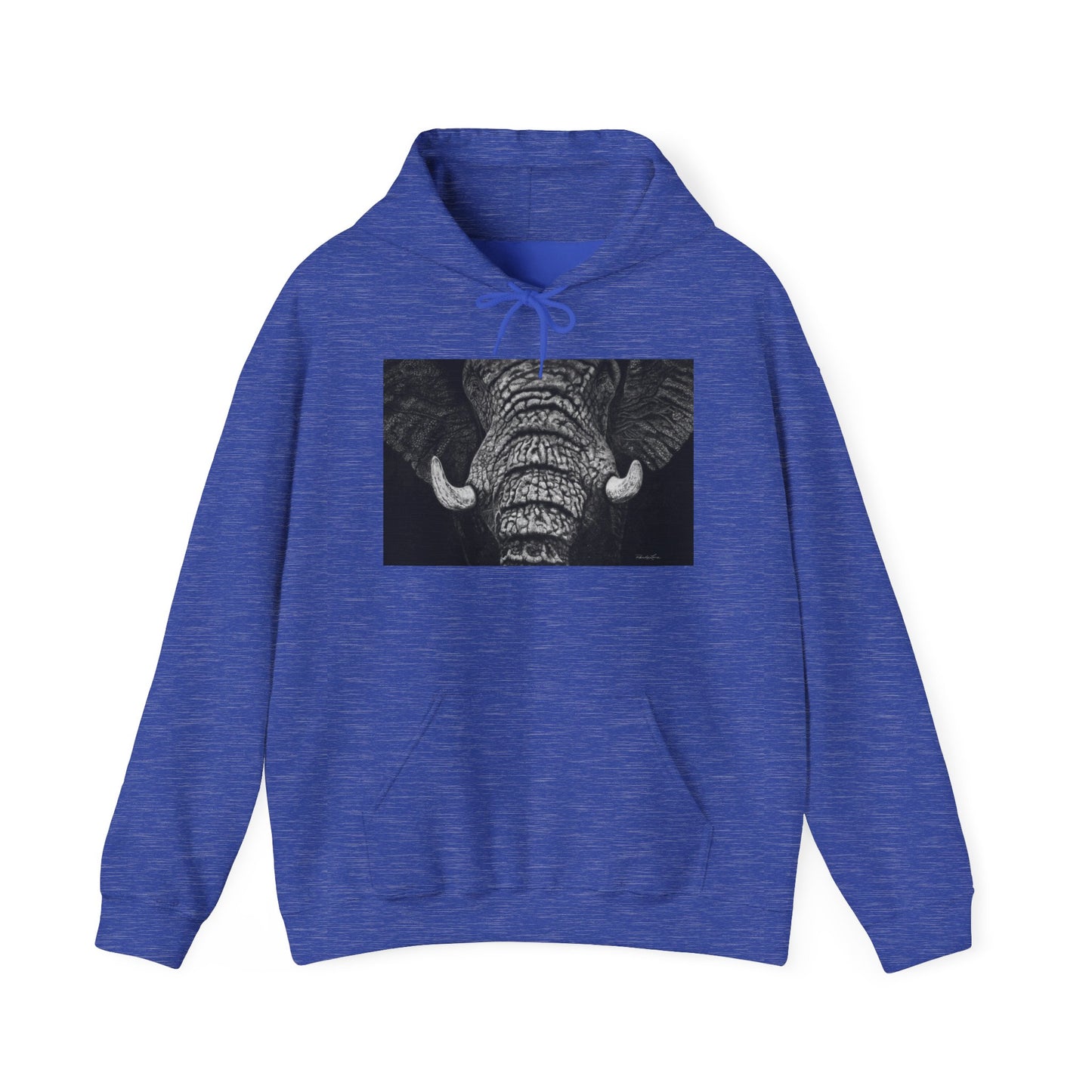 Ebony and Ivory, Elephant Hoodie, Cozy Unisex Sweatshirt