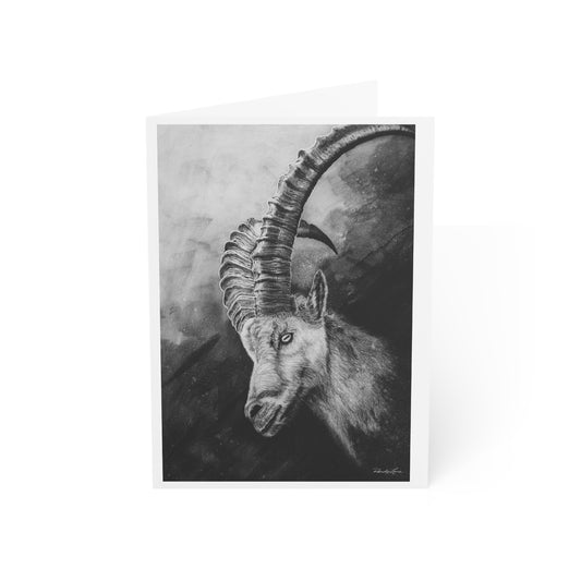 Apex, Alpine Mountain Goat, Artistic Greeting Cards for Every Occasion - 1, 10, 30, 50 pcs